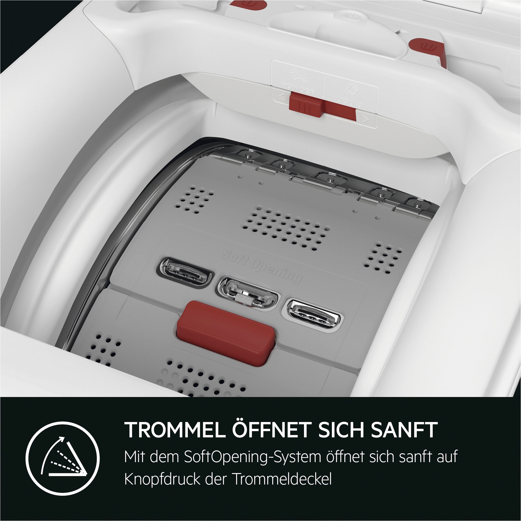 AEG Waschmaschine Toplader »LTR8A36STL«, LTR8A36STL, 6 kg, 1300 U/min, ProSteam Dampf-Programm