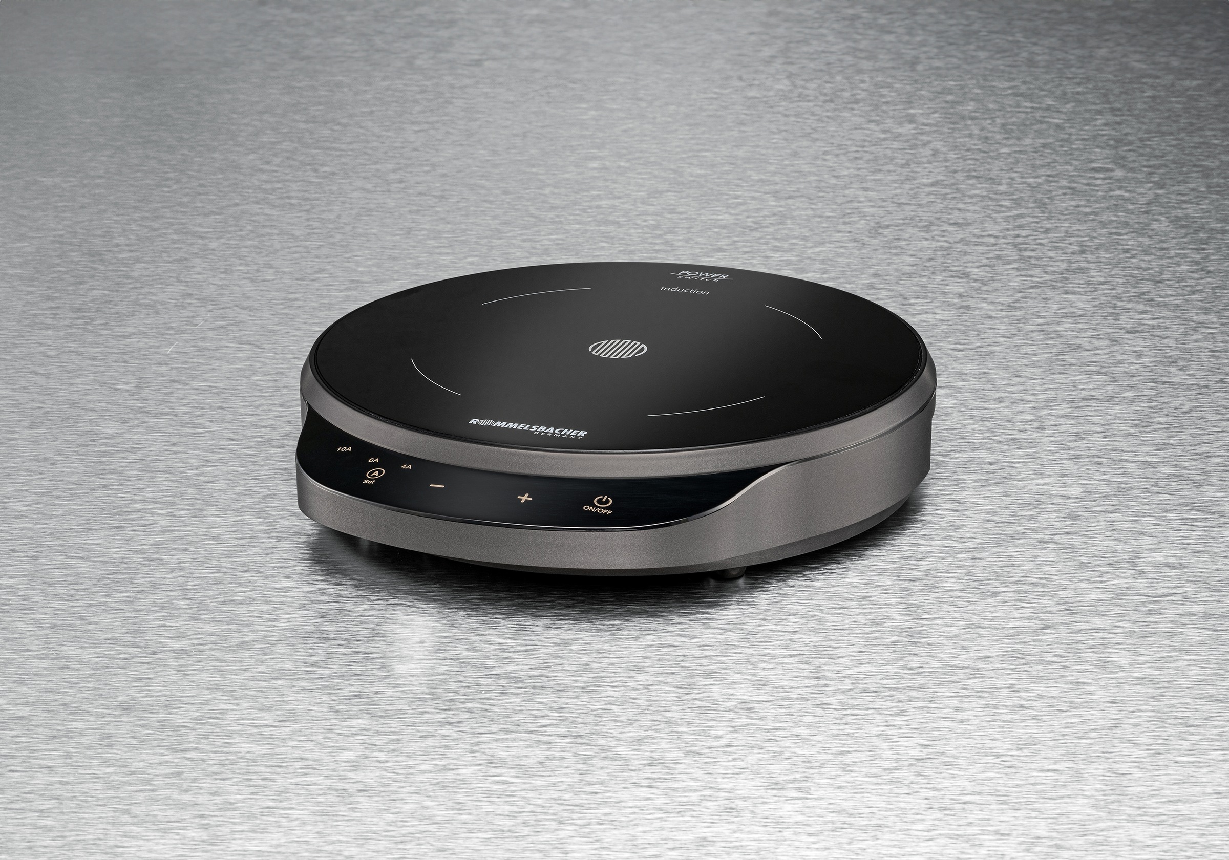 Rommelsbacher Einzel-Induktionskochplatte »CTA 1800/IN Induktion - für bedarfsgerechte Strom-/Leistungsbegrenzung« POWER Switch: bedarfsgerechte Strom-/Leistungsbegrenzung