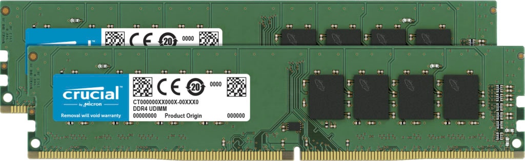 Crucial PC-Arbeitsspeicher »32GB Kit (2 x 16GB) DDR4-3200 UDIMM«