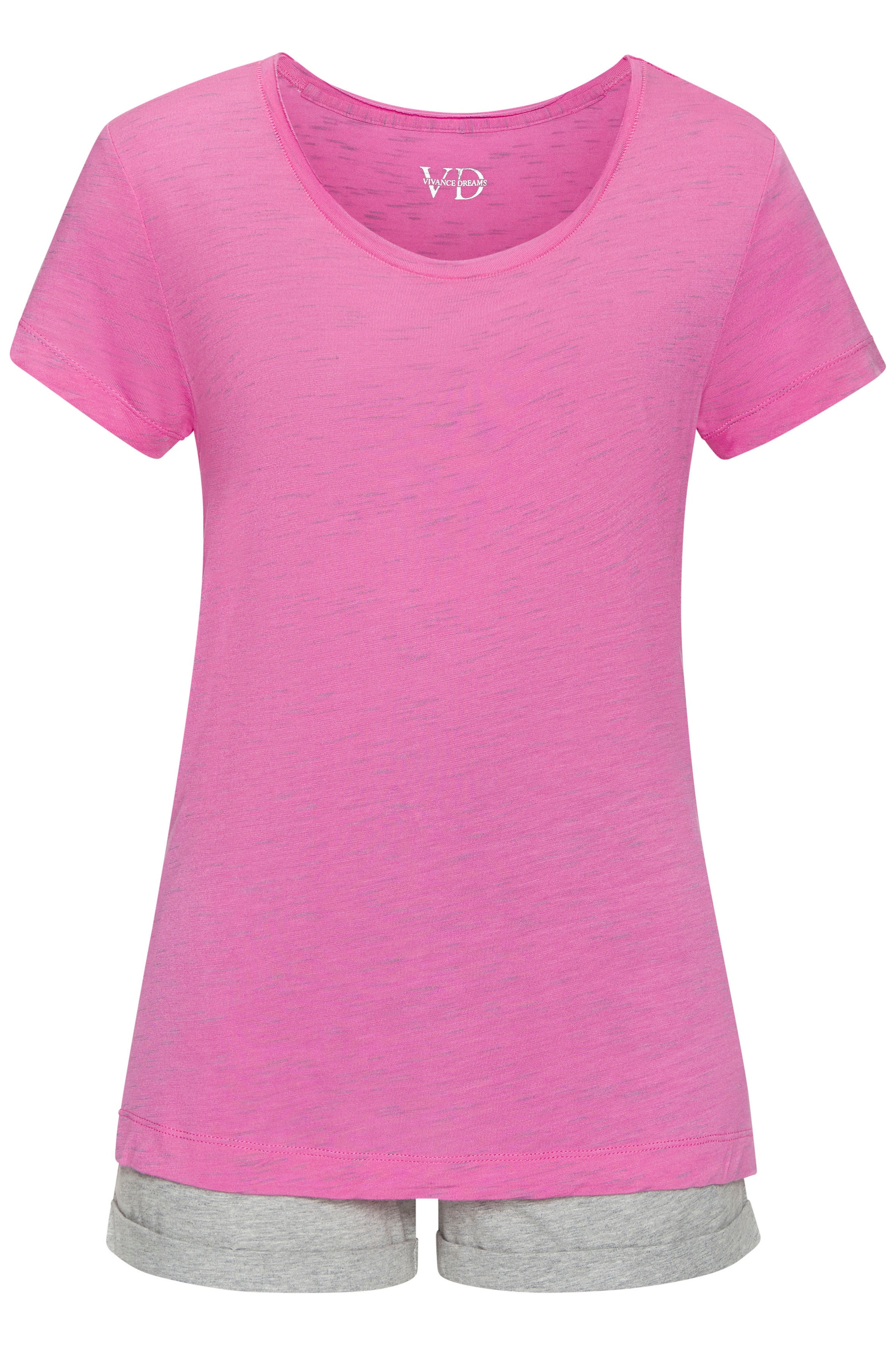 Vivance Dreams Shorty, (2 tlg.), mit schönem Melange-Effekt günstig online kaufen