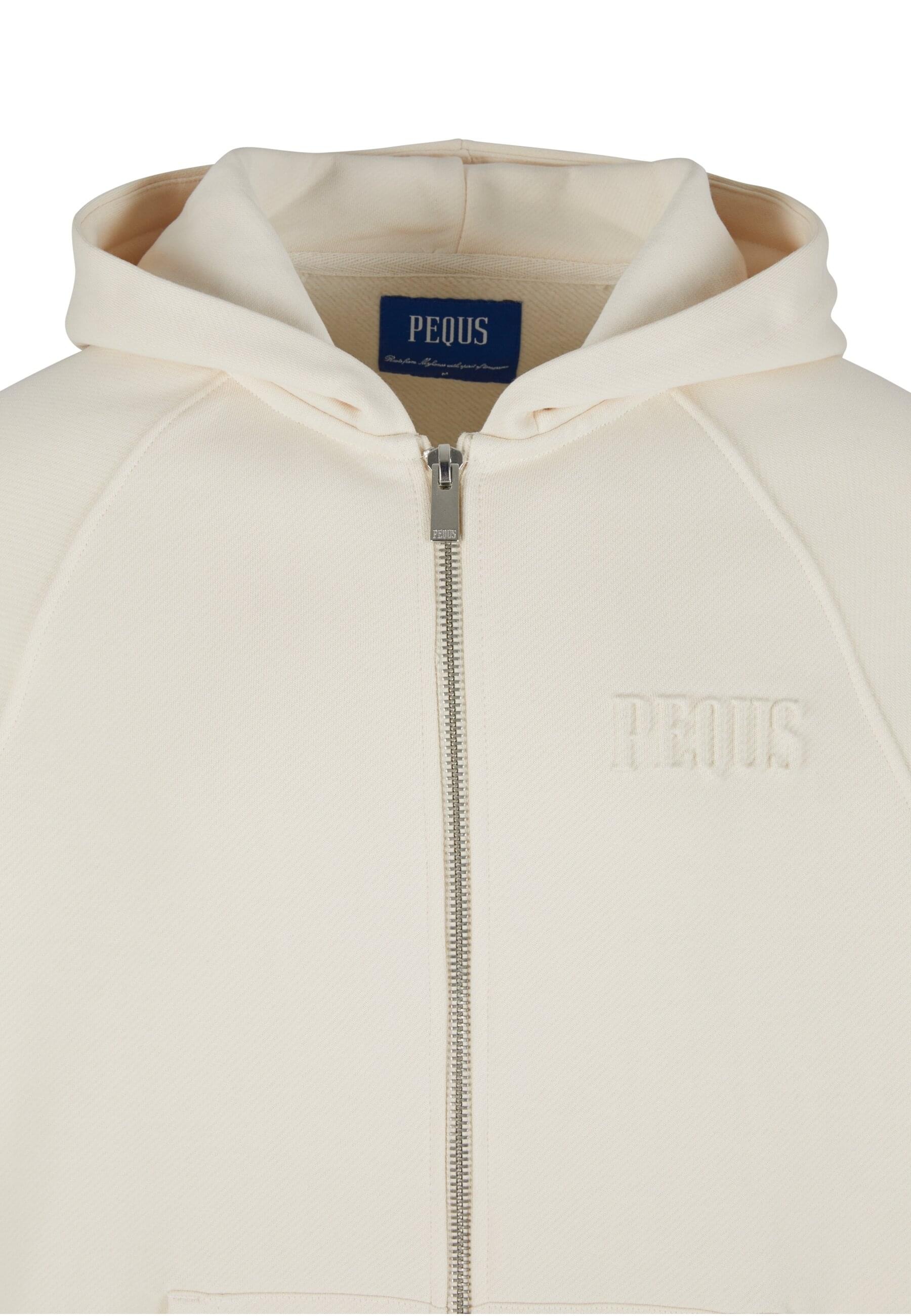 PEQUS Outdoorjacke »PEQUS PEQUS Debossed Logo Zip-Hoodie« 1 Stk. tlg. mit Kapuze