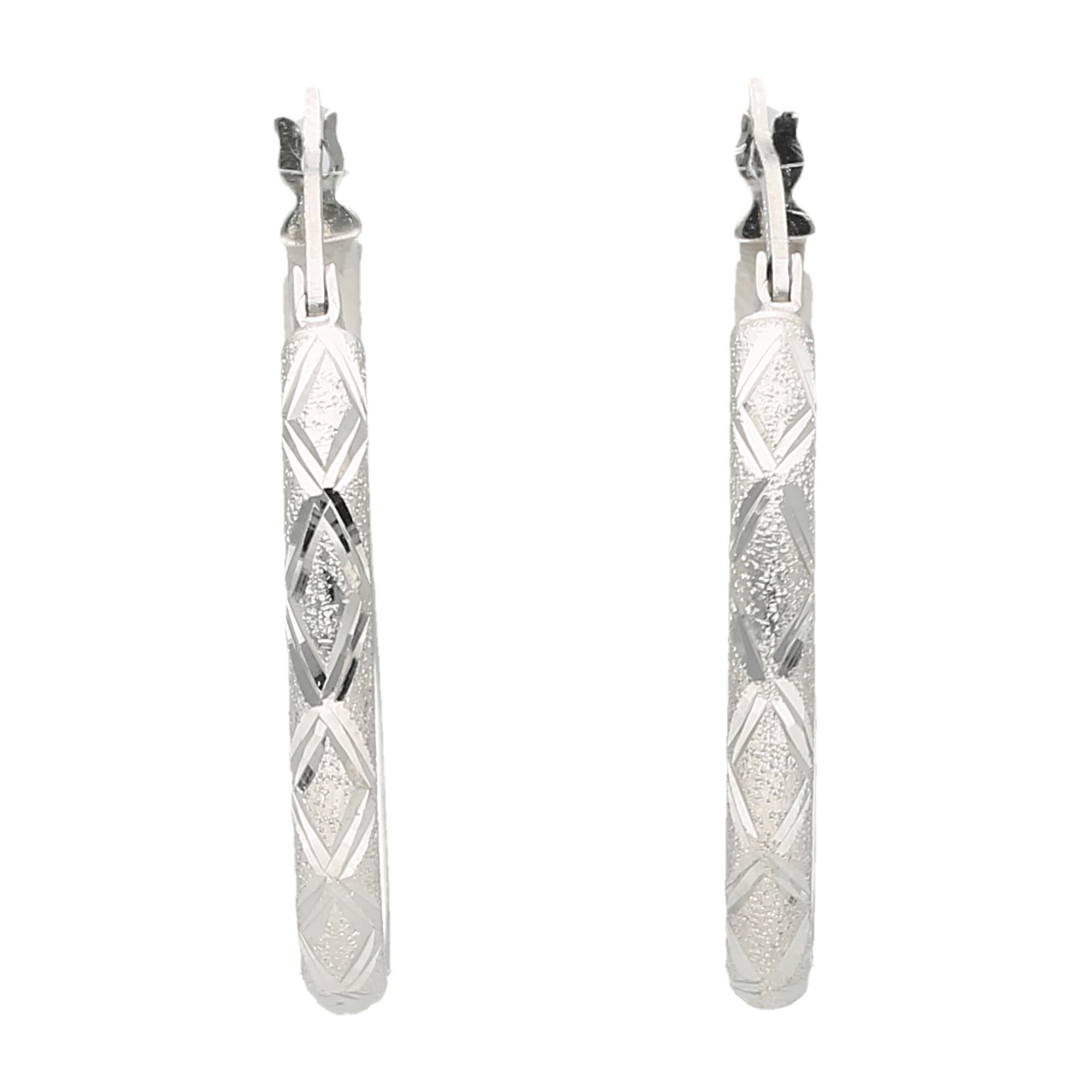 SMART JEWEL Hoop Earrings Silver 925 2