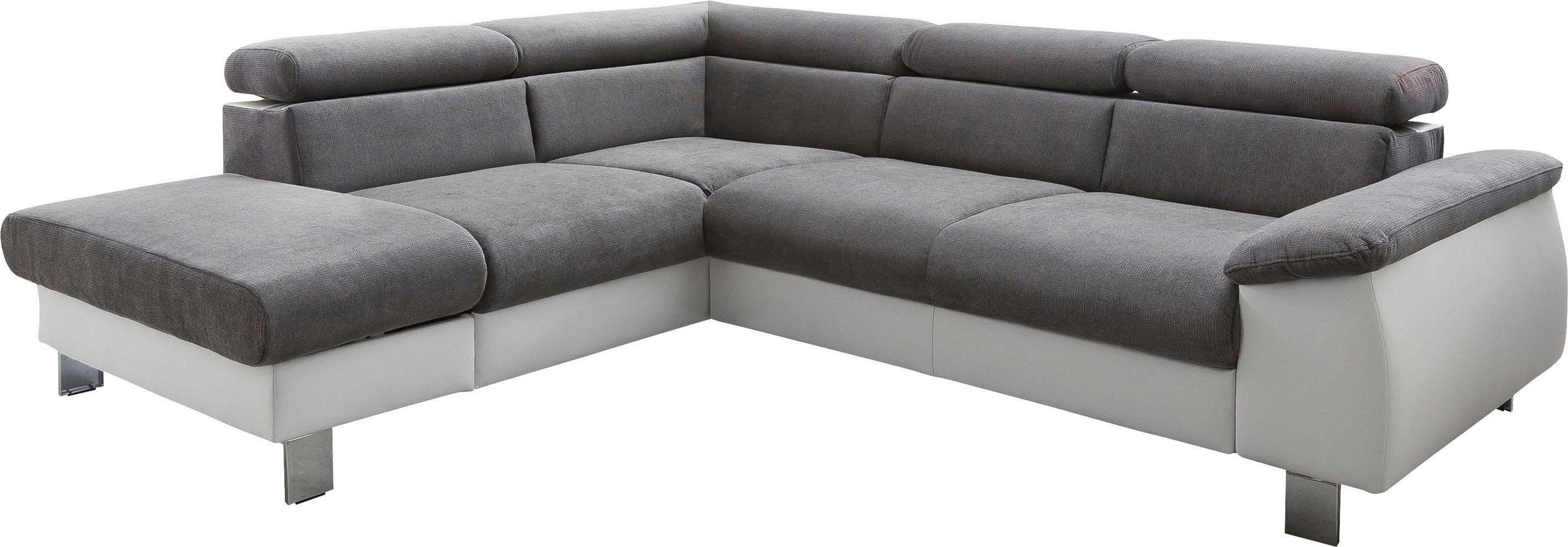 COTTA Ecksofa "Komaris L-Form, B: 249 cm" mit Kopfteilverstellung, optional günstig online kaufen
