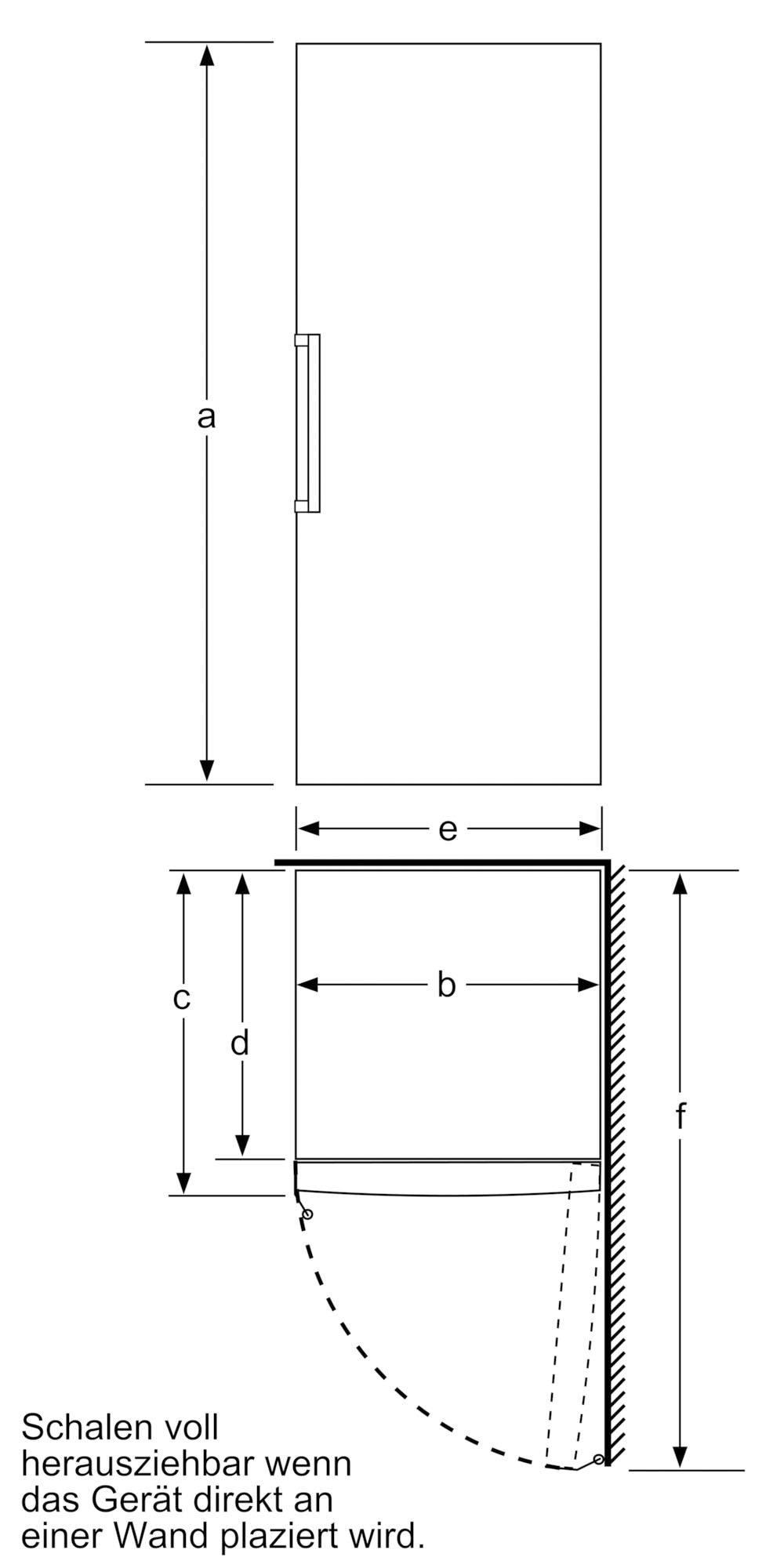 BOSCH Gefrierschrank »GSN51AWCV«, 161 cm hoch, 70 cm breit