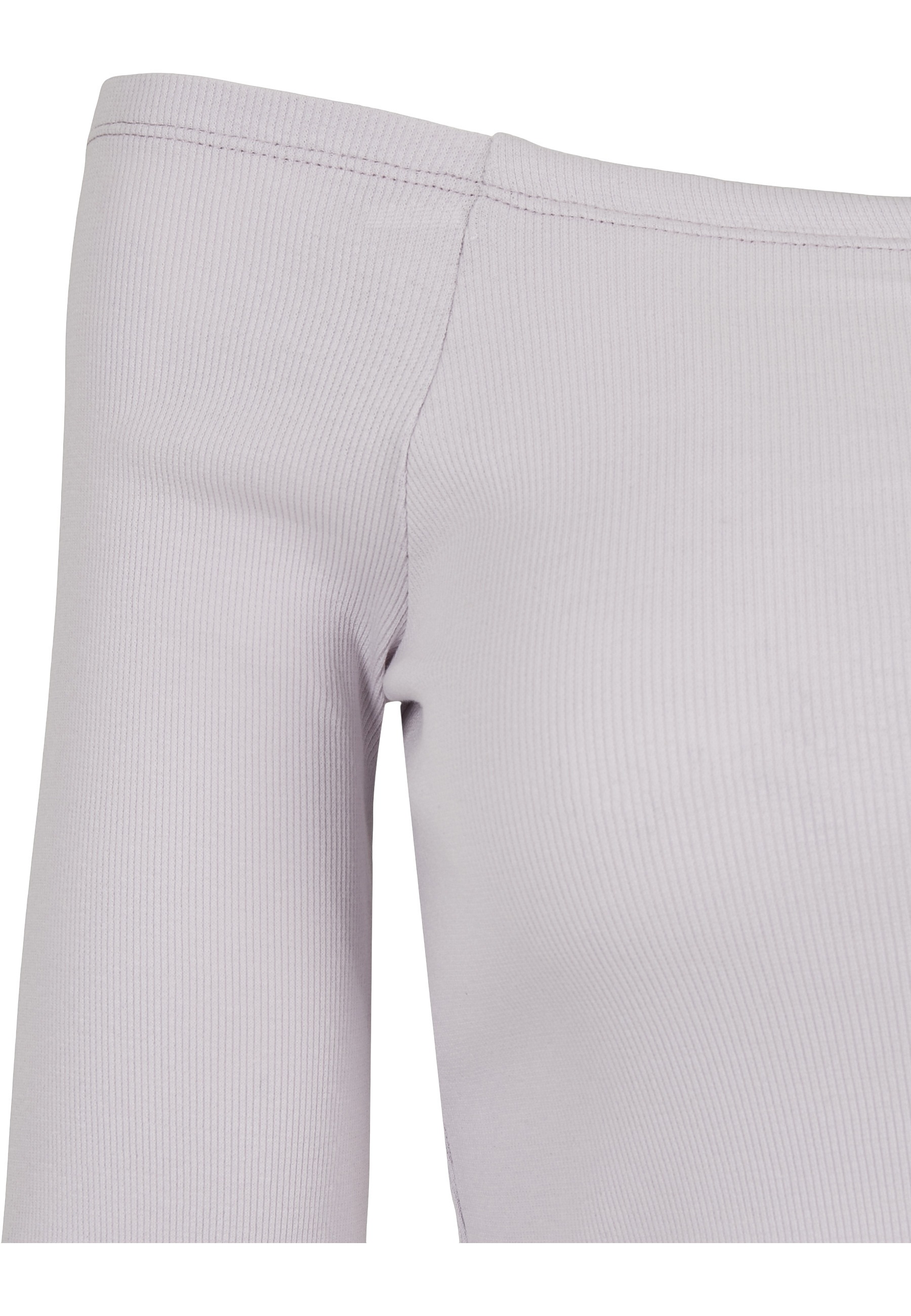 URBAN CLASSICS Langarmshirt »Urban Classics Damen Ladies Off Shoulder Rib Longsleeve« 1 Stk.