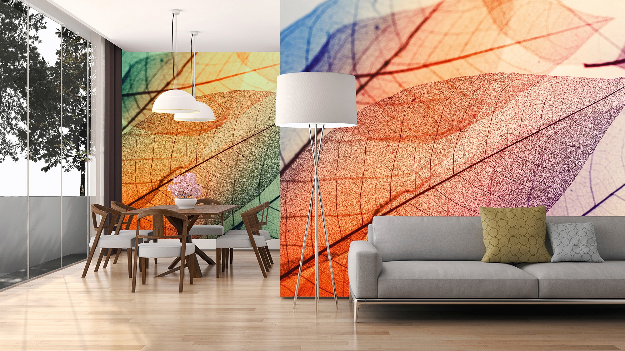 living walls Fototapete »Designwalls Limpid Leaf 1« glatt Vlies, Wand, Schräge, Decke