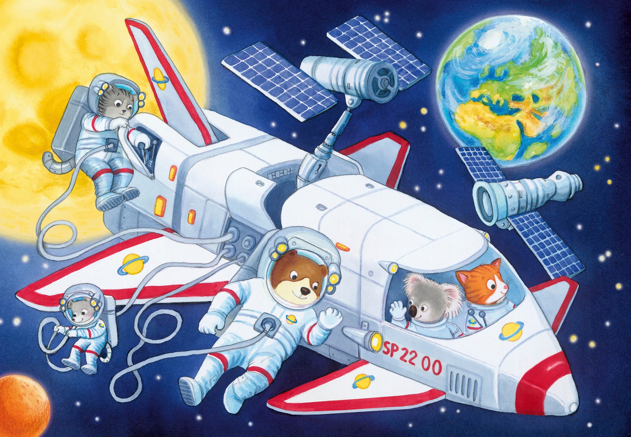 Ravensburger Puzzle »Reise durch den Weltraum«, 2x24 Teile; Made in Europe