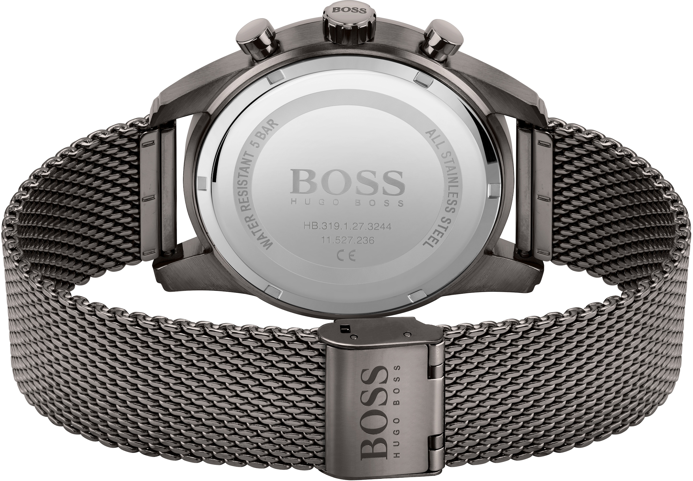 BOSS Chronograph »SKYMASTER«, Quarzuhr, Herrenuhr, Armbanduhr, Stoppfunktion, Edelstahlarmband