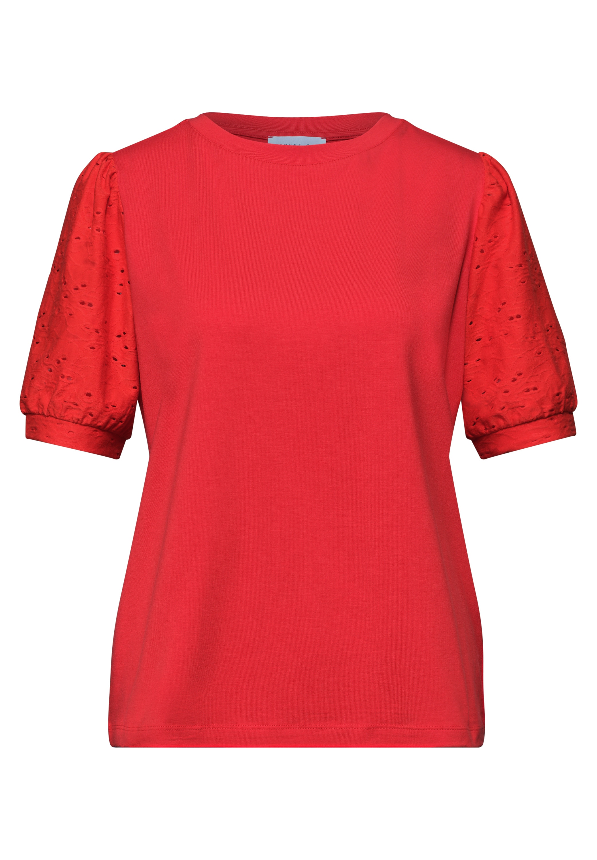 STREET ONE STUDIO Spitzenshirt im soften Baumwoll-Mix