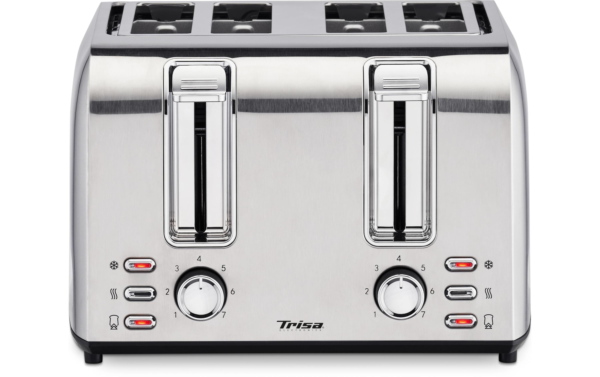 Trisa Toaster »Toast 4 All Edelstahl« 4 Schlitze für 4 Scheiben 1500 W