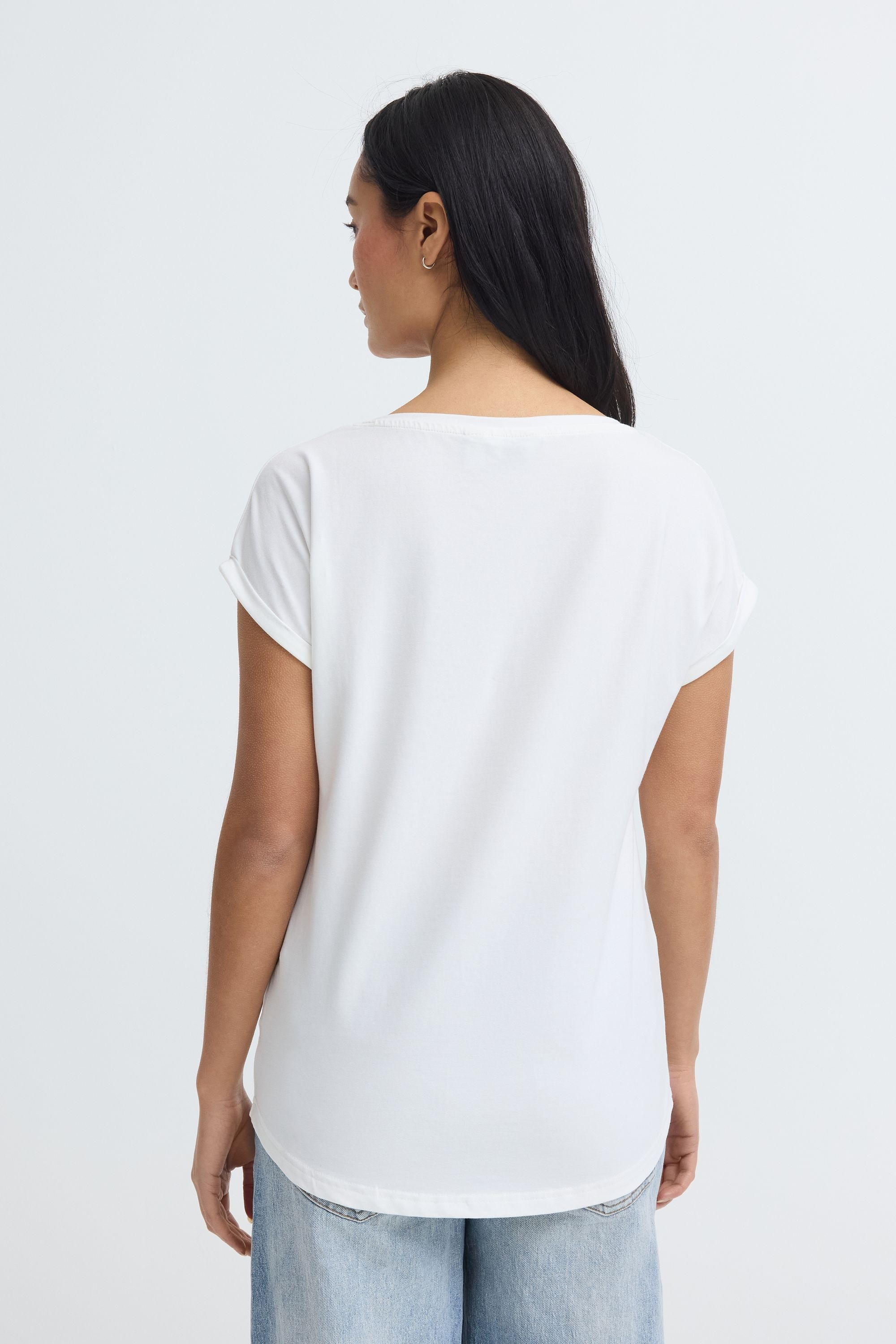 OXMO Rundhalsshirt OXNPubby Women's T-Shirt White Size S 3