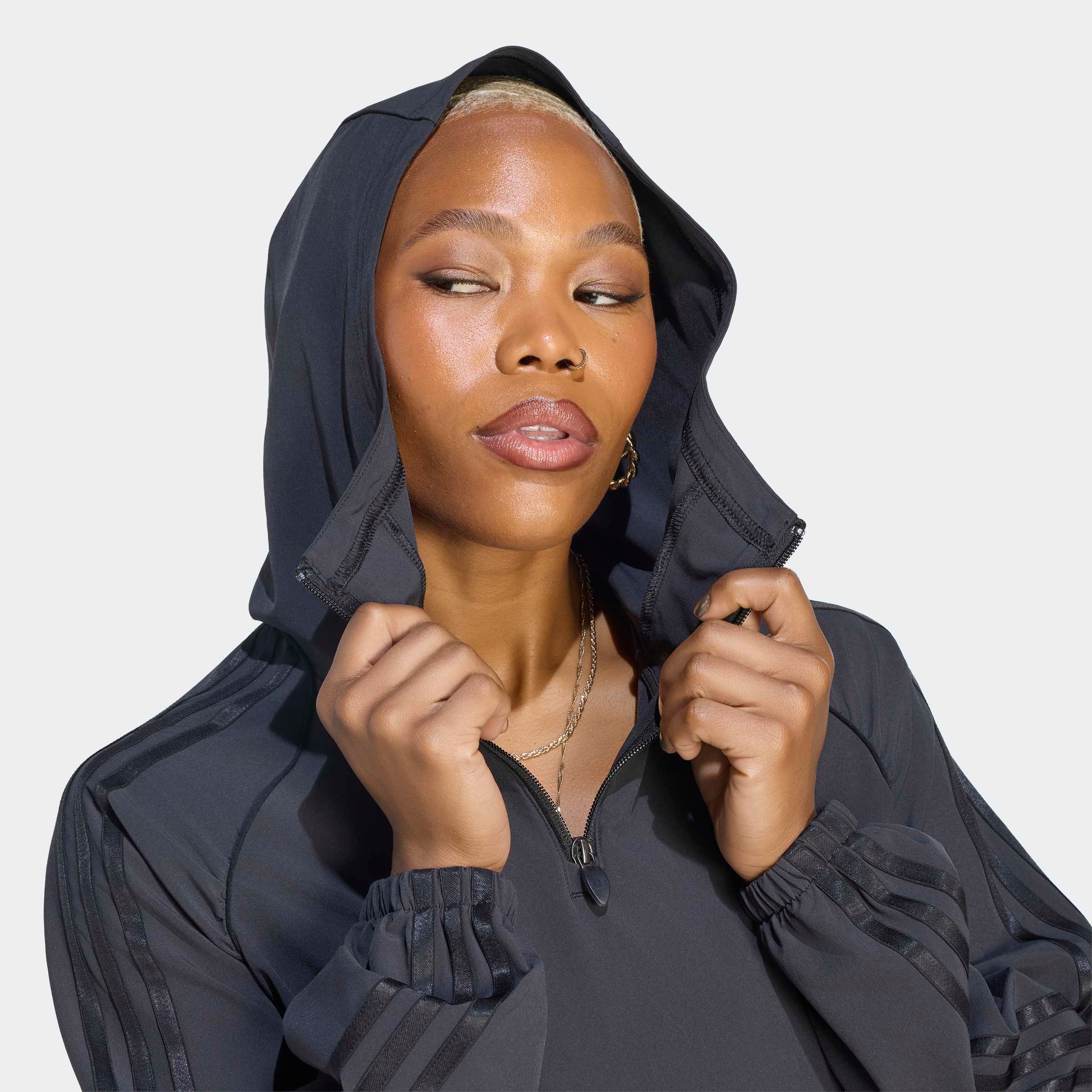 adidas Performance Sweatshirt »ADIDAS ORIGINALS SPORT COVERUP«, locker geschnittene Half-Zip Trainingsjacke
