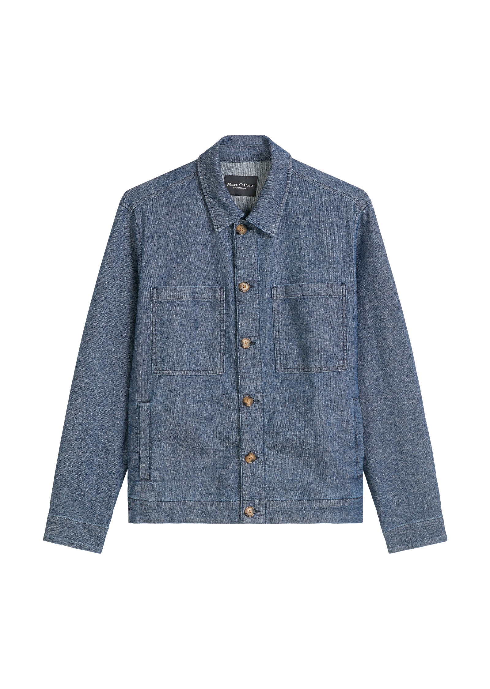 Marc O'Polo Jeansjacke »aus Bio-Baumwoll-Hanf-Mix«