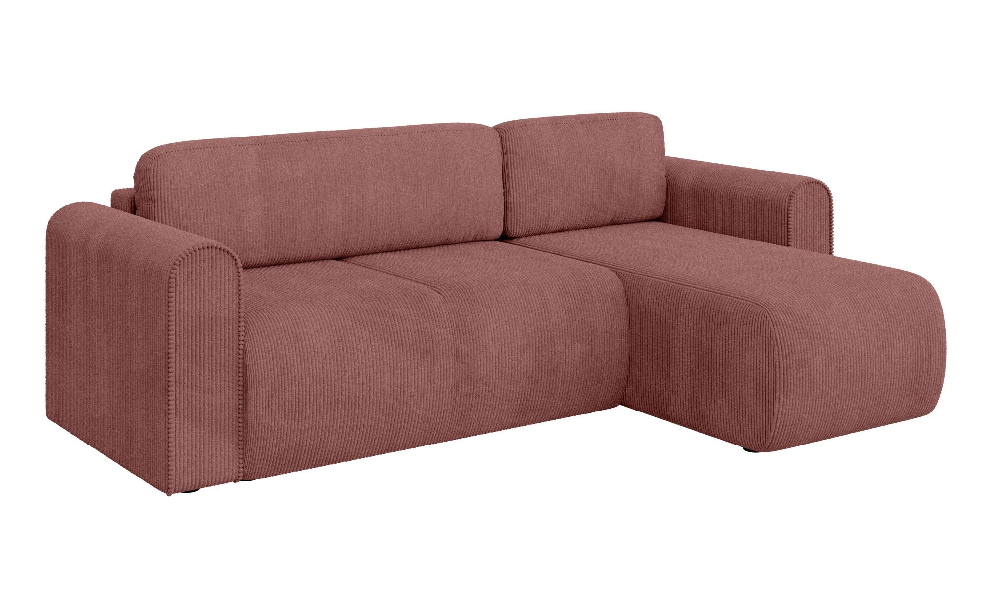 INOSIGN Ecksofa »Zacharia wahlweise Schlafsofa mit Bettkasten, B/T/H 250/166/86 cm«, L-Form mit Wellenunterfederung, Recamiere beidseitig montierbar