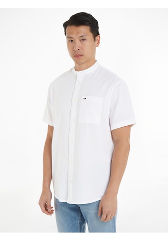 Kurzarmhemd »TJM REG MAO LINEN BLEND SS SHIRT«