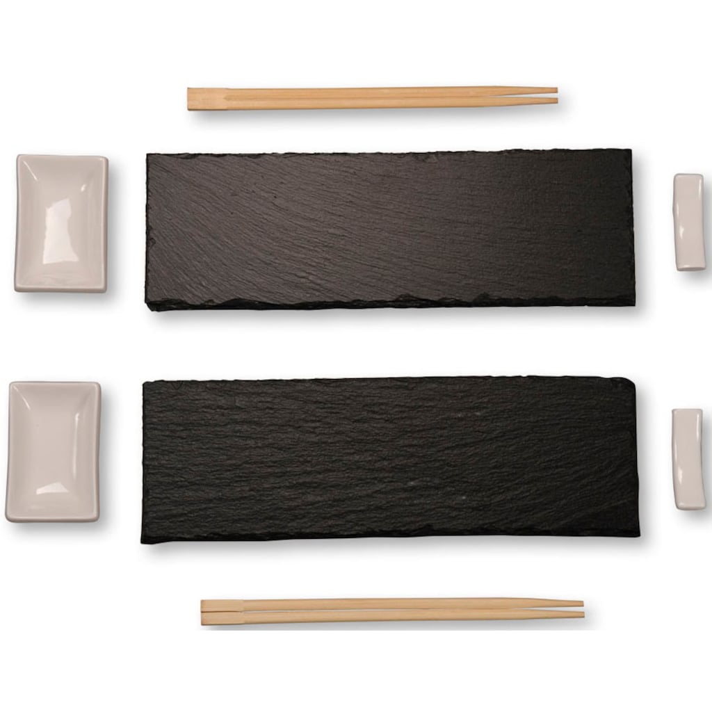 KESPER for kitchen & home Servierplatte »(Sushi-Set)«, (Set, 8 tlg.)