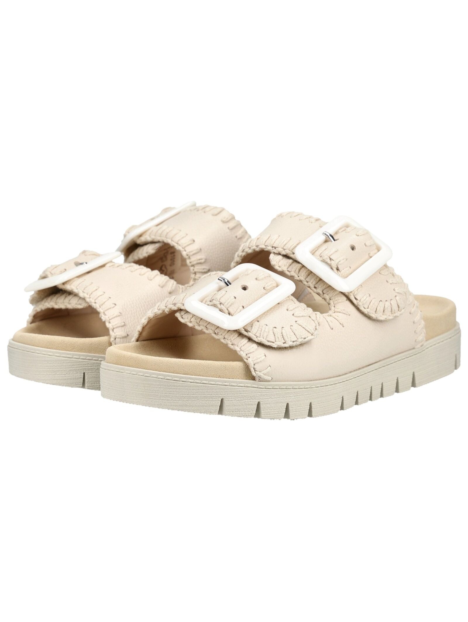 Pantolette GABOR "Pantolette", Damen, Gr. 37, creme, Schuhe Pantolette 3