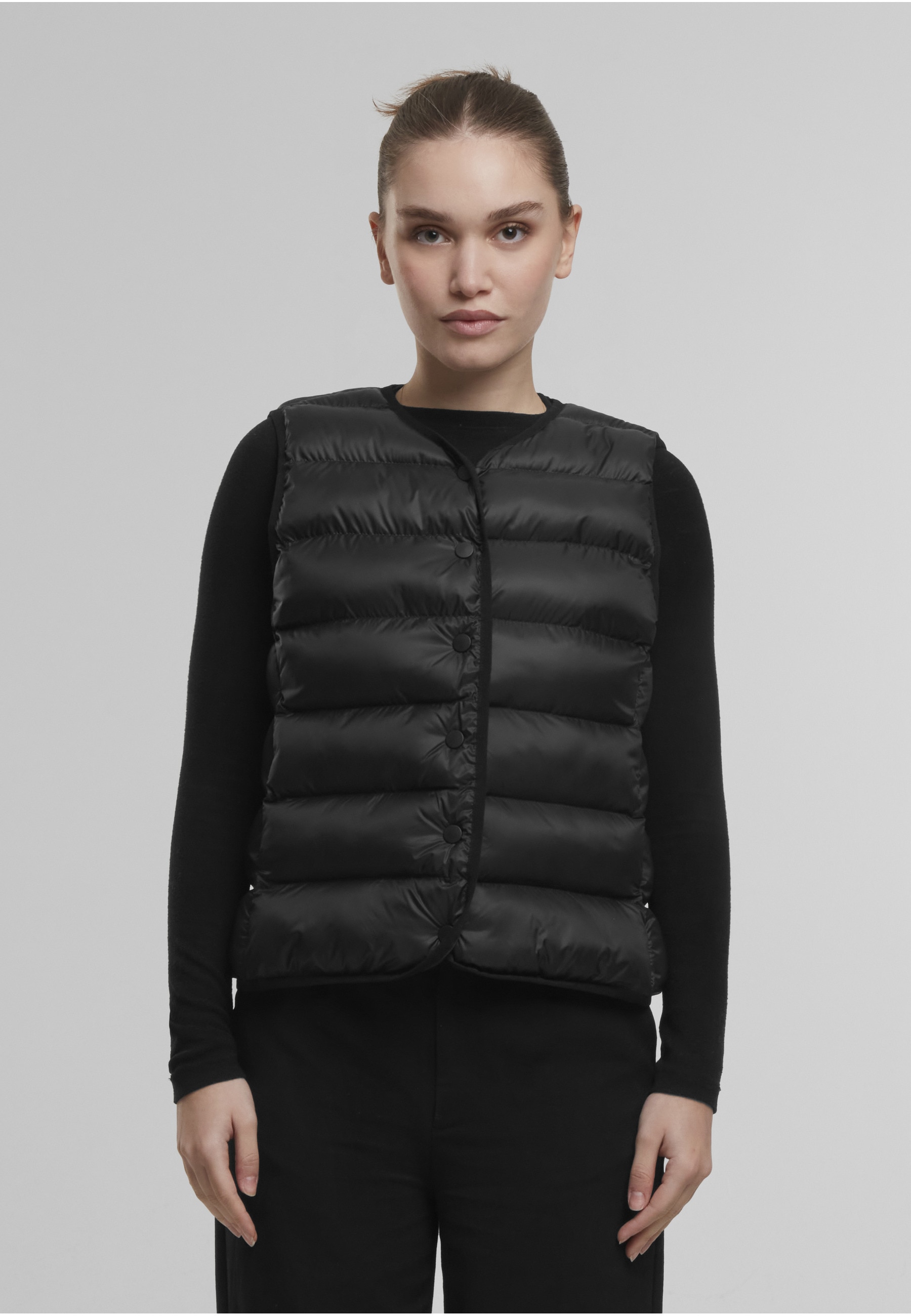 URBAN CLASSICS Steppweste »Urban Classics Ladies Button Puffer Vest«
