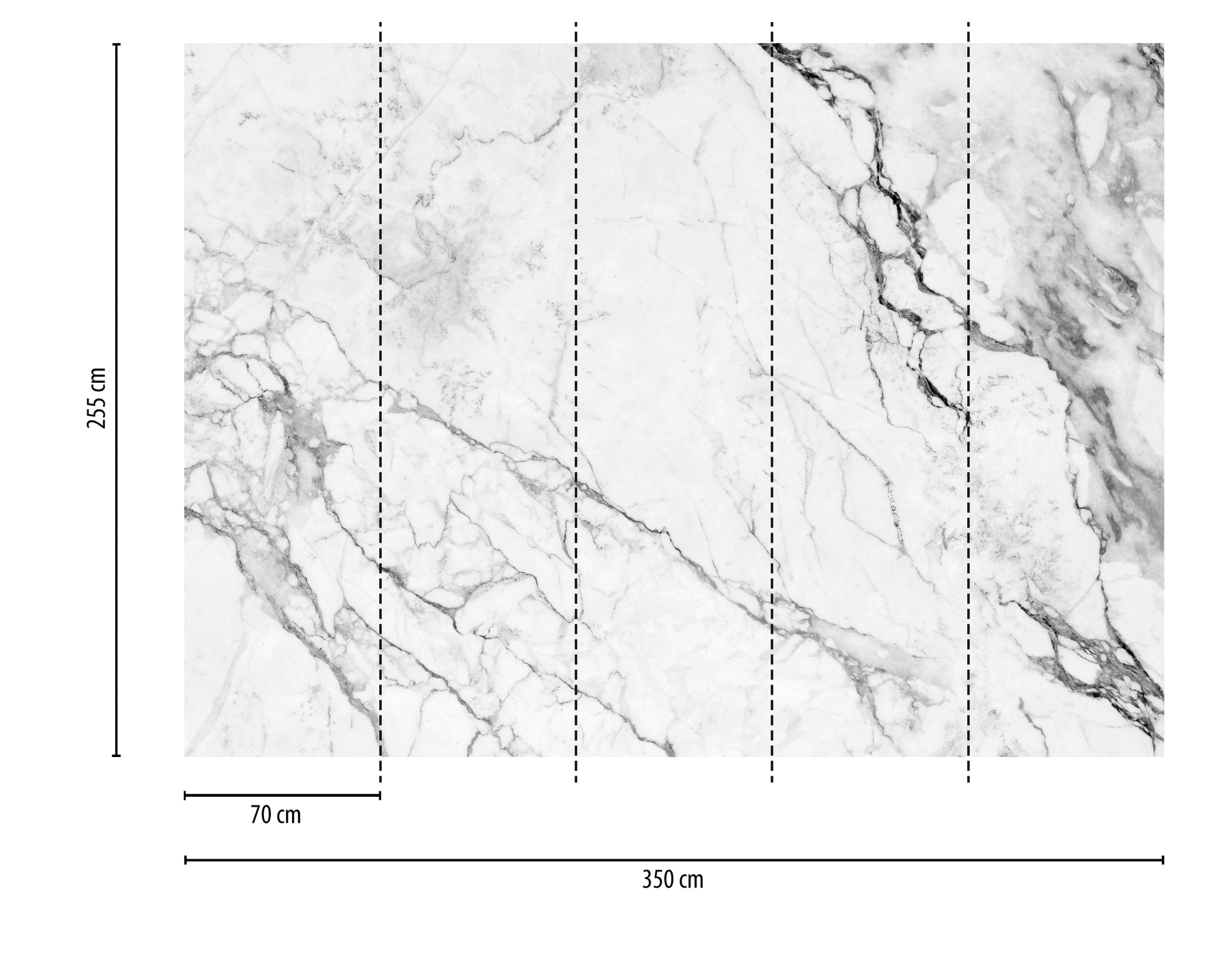 A.S. Création Vliestapete »Fototapete Marmoroptik Weiß Grau Natursteinmuster« matt strukturiert