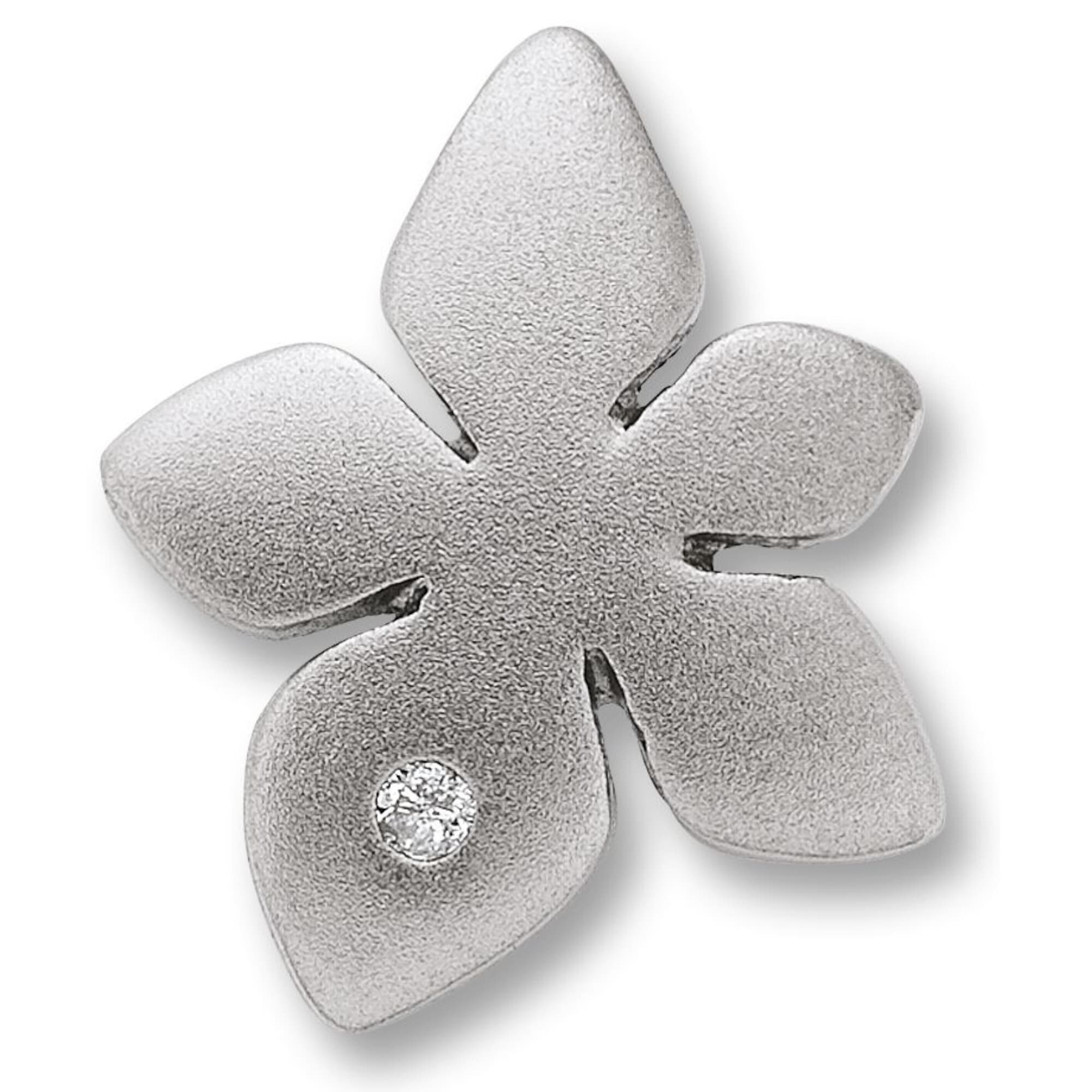 Silber Kettenanhänger aus »Zirkonia 925 BAUR ONE online ELEMENT Blume Anhänger | Schmuck Damen Blume Silber«, bestellen