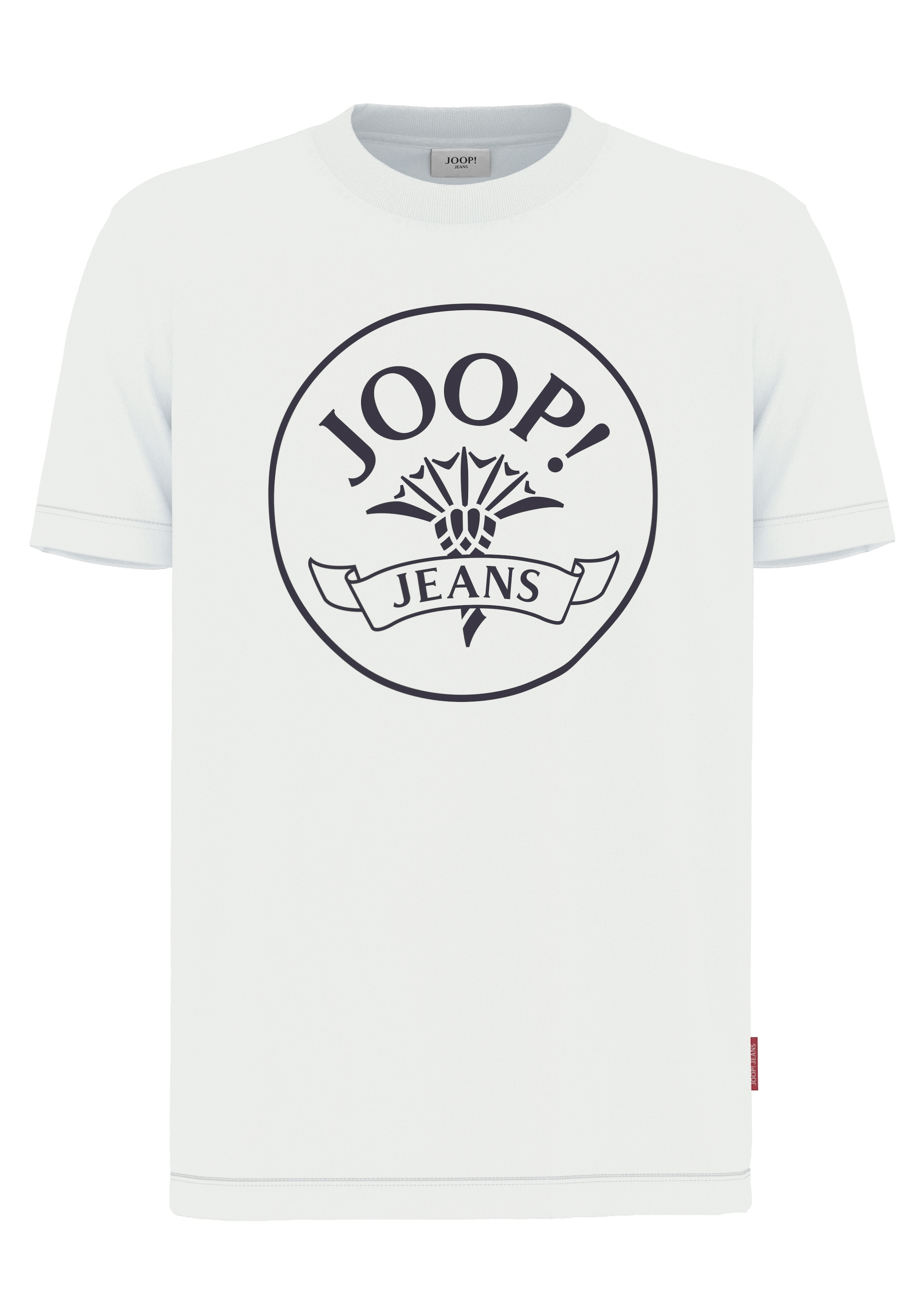Joop Jeans Kurzarmshirt, Mit Logoprint in Kontrastfarbe günstig online kaufen