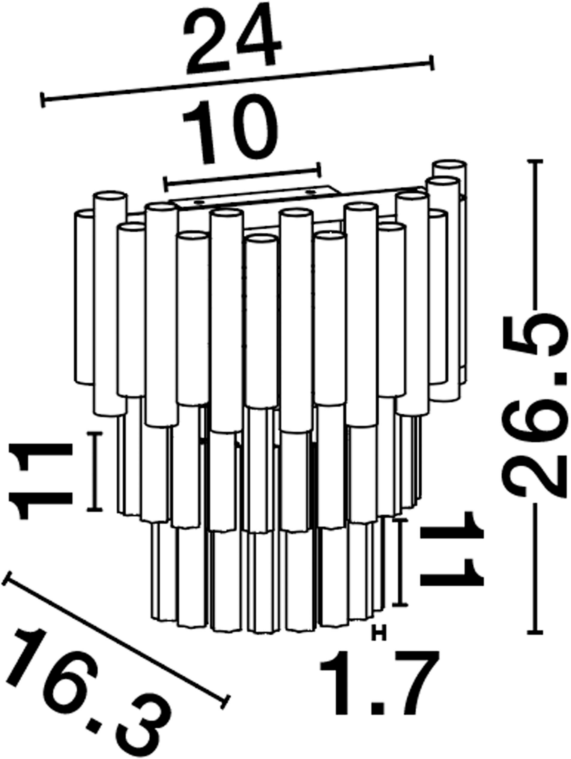 Nova Luce Wandleuchte »MAGNOLIA« E14 1 Stk. Ohne Beleuchtung