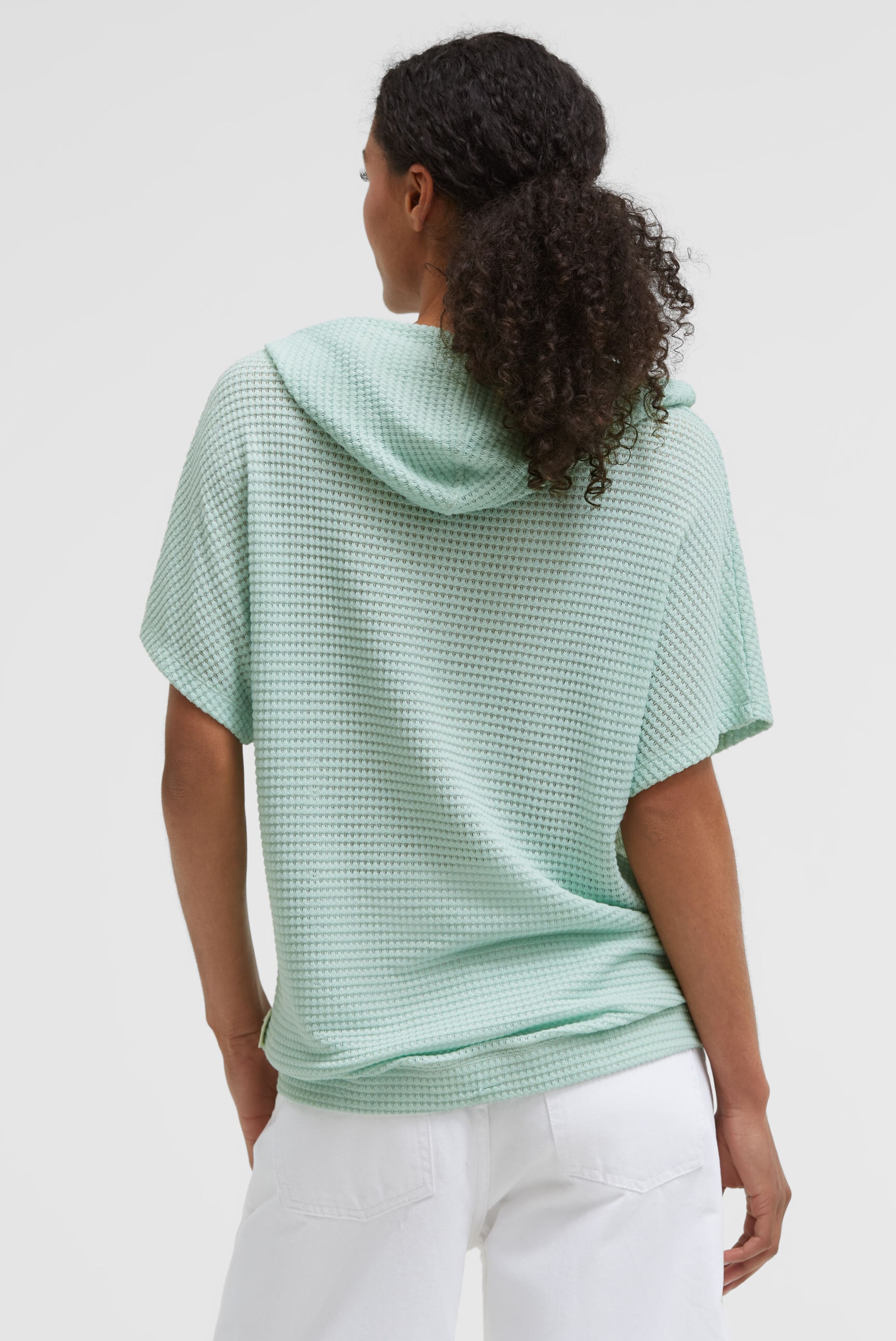 SENSES.THE LABEL Kapuzenpullover mit überschnittenen Schultern