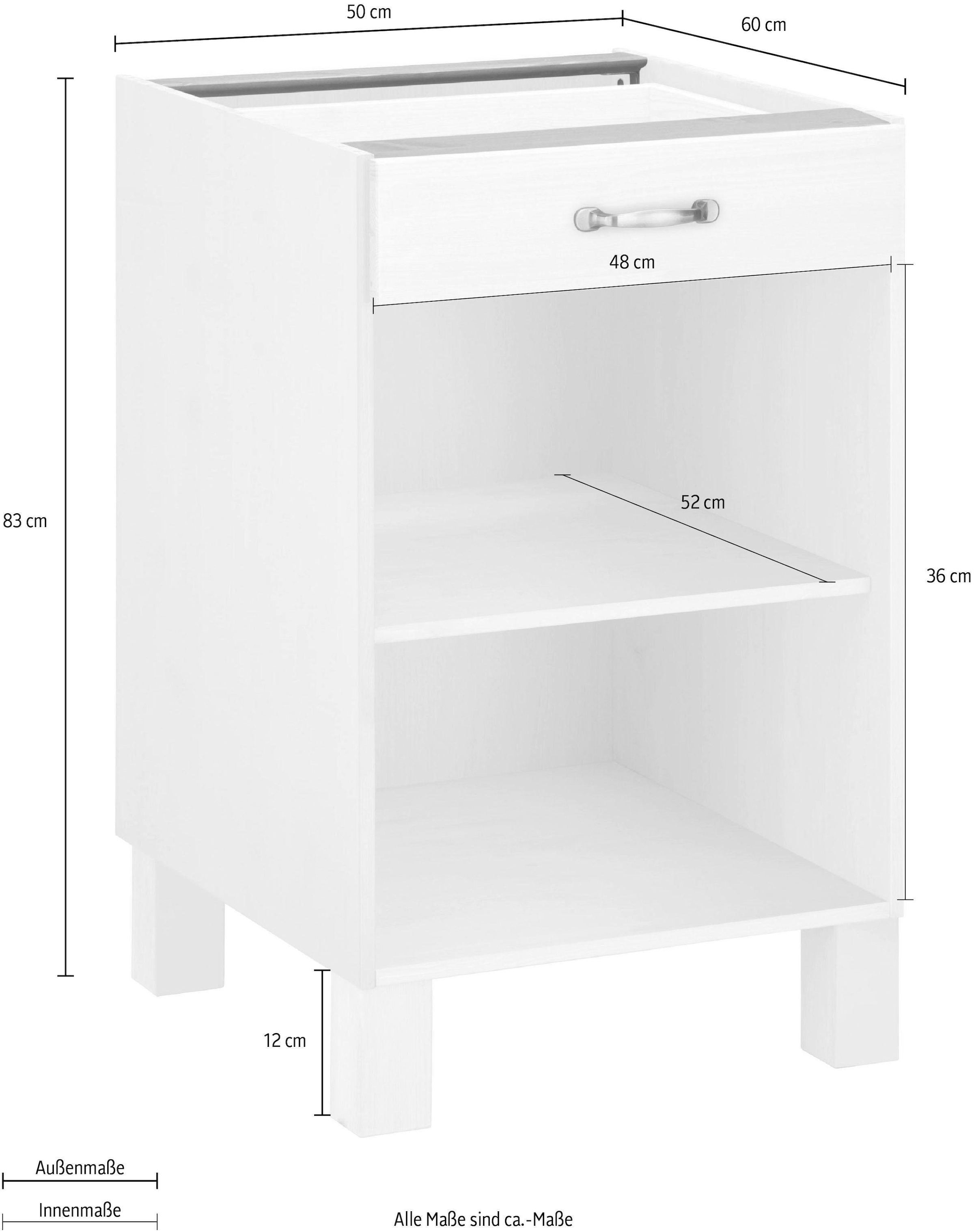 Home affaire Unterschrank »Alby«, Breite 50 cm, 1 Schubladen