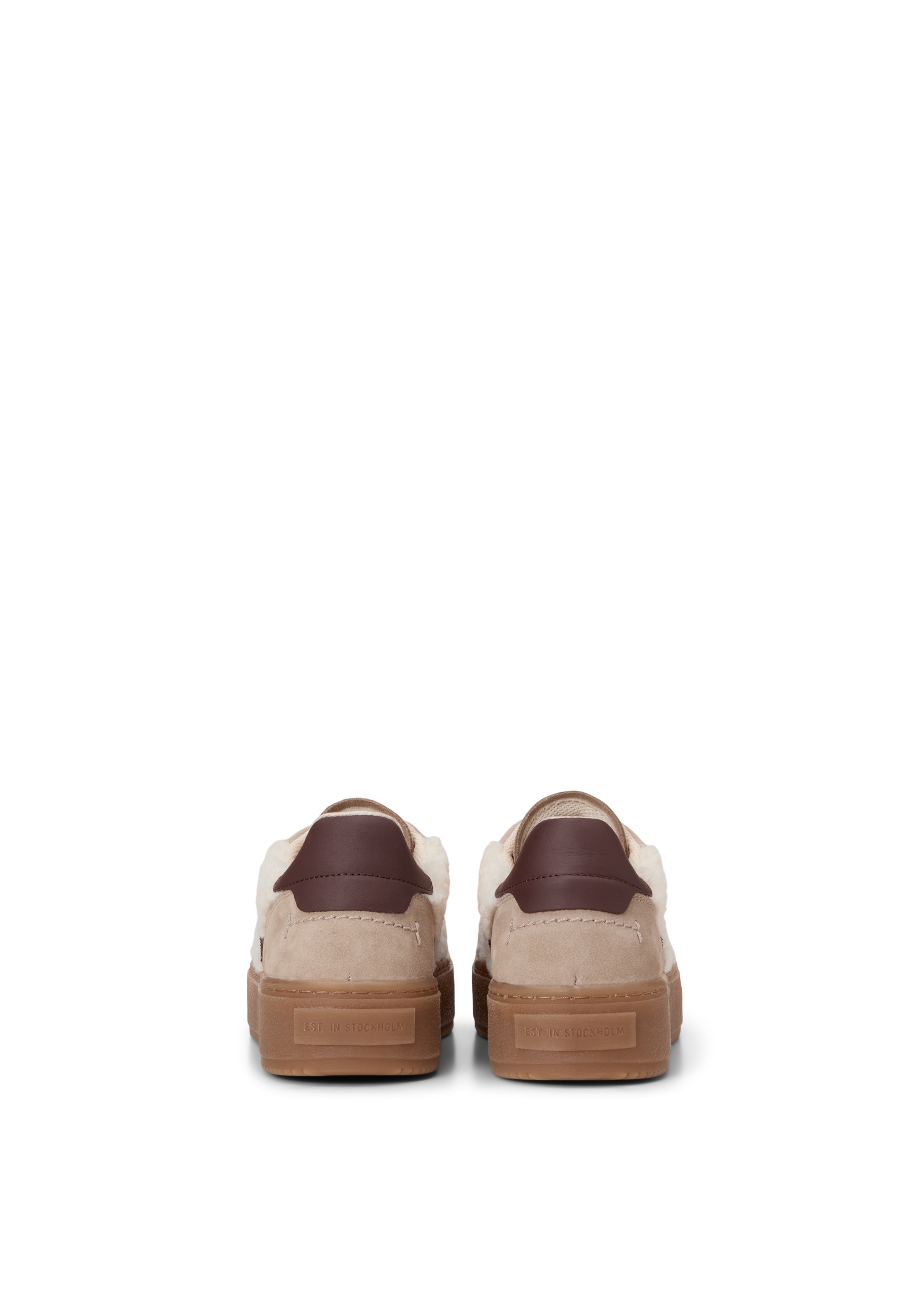 Marc O'Polo Sneaker »aus geöltem Veloursleder und Kunstfell«