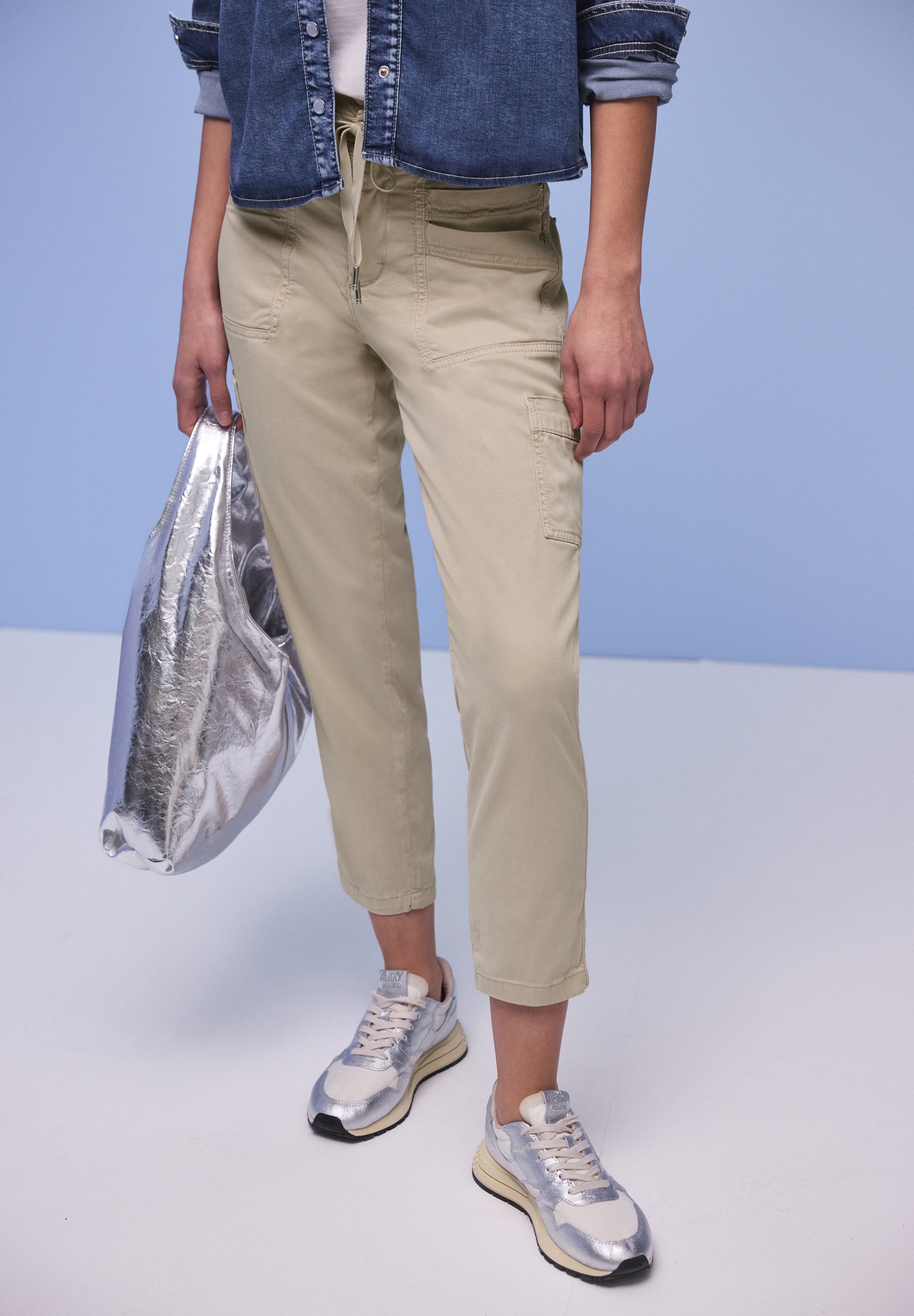 STREET ONE Jogger Pants "Style Bonny" mit Cargo-Taschen und Kordelzug günstig online kaufen