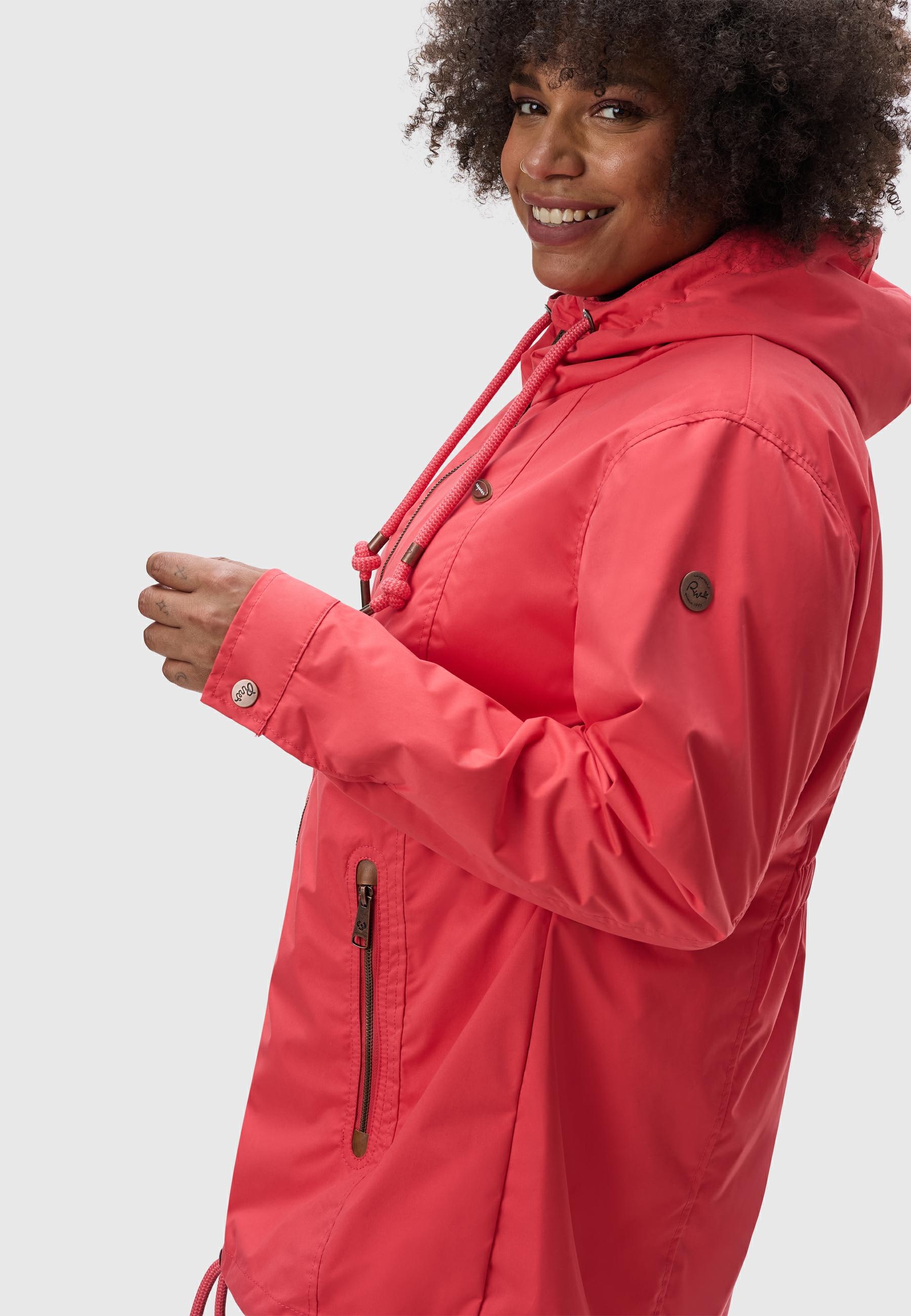 Ragwear Outdoorjacke »Zuzka«, mit Kapuze, stylische Übergangsjacke mit großer Kapuze