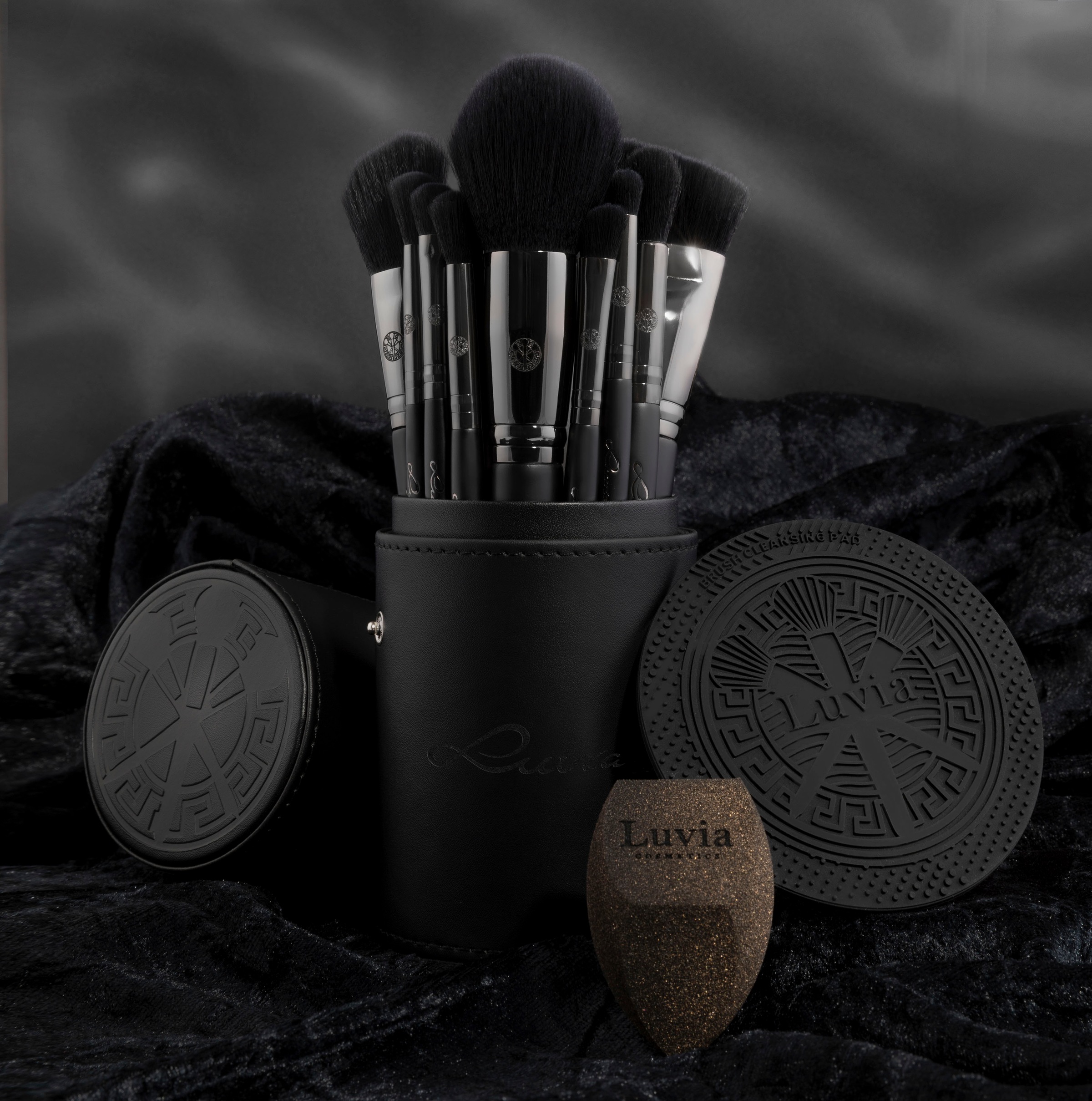 Luvia Cosmetics Kosmetikpinsel-Set »Prime Vegan Pro Black Edition«, (15 tlg.)  online bestellen | BAUR | Make-Up-Schwämme