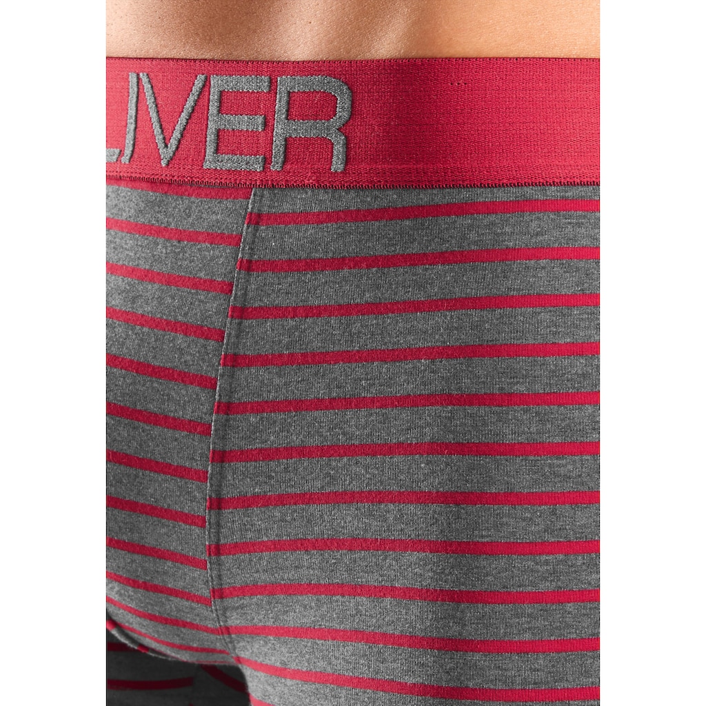 s.Oliver Boxer »Boxershorts für Herren«, (Packung, 4 St.), in Hipster-Form aus Baumwoll-Mix