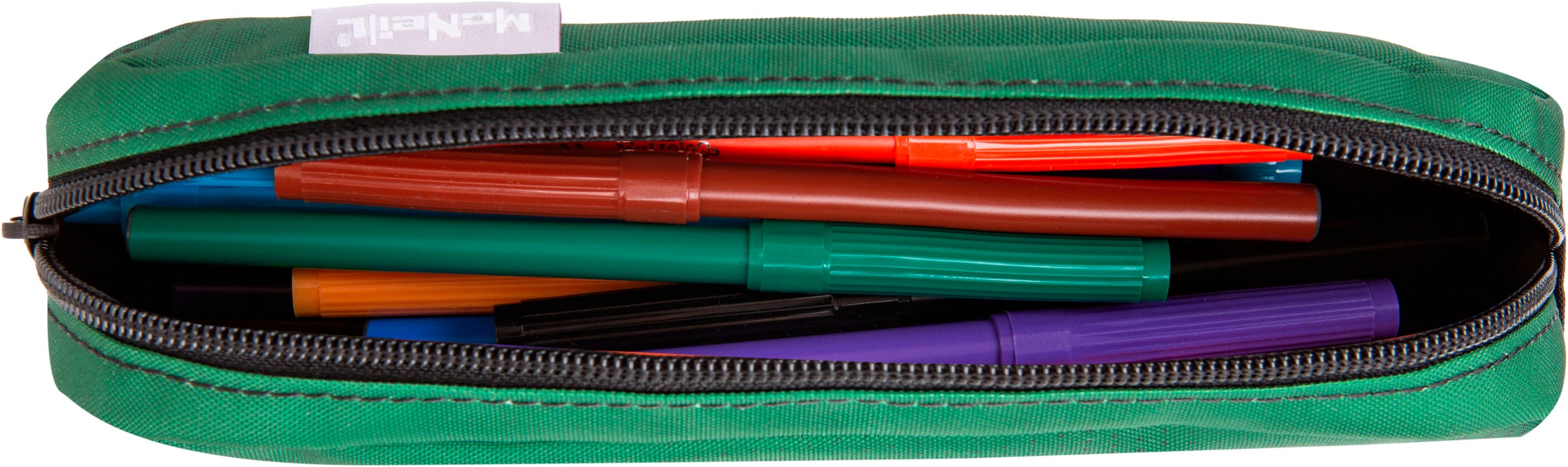 McNeill Schulranzen »Perfecto, Gradient Grass«, reflektierende Streifen auf den Schultergurten-retroreflektierende Flächen, inkl. Federmäppchen, Turnbeutel, Schlamperrolle & Motivmagnet