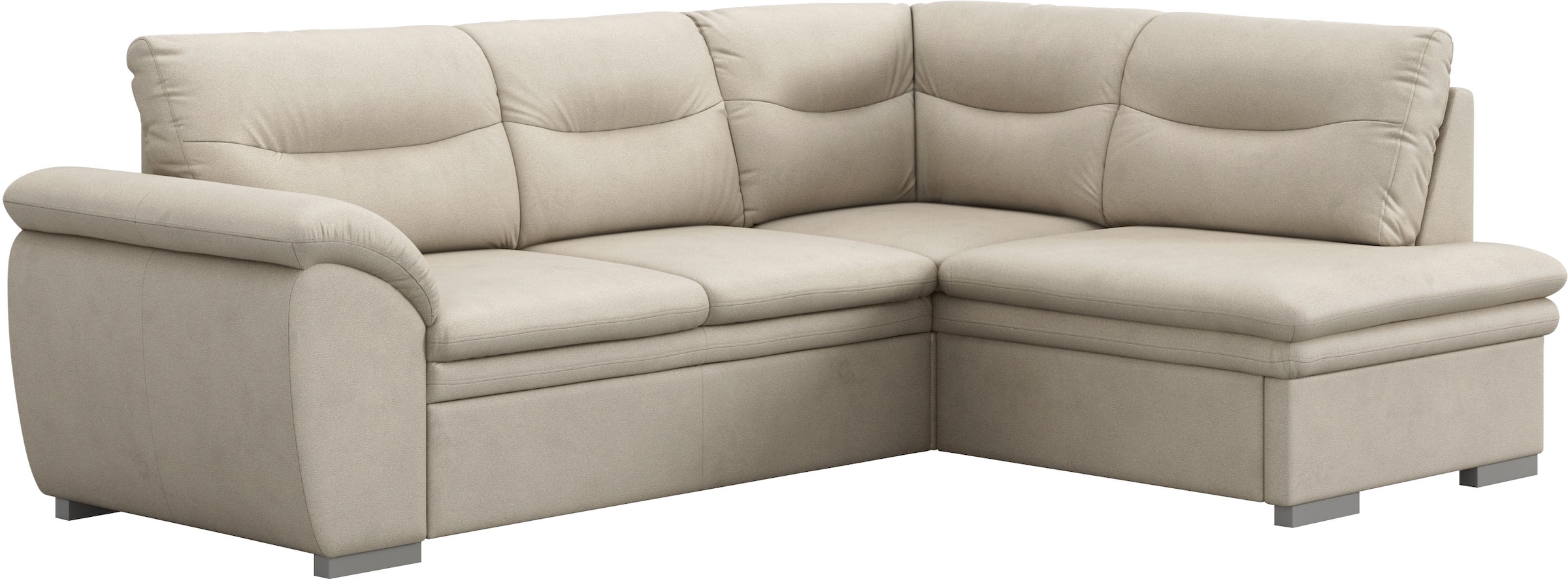 COTTA Ecksofa »Leandra L-Form«, wahlweise mit Bettfunktion & Bettkasten