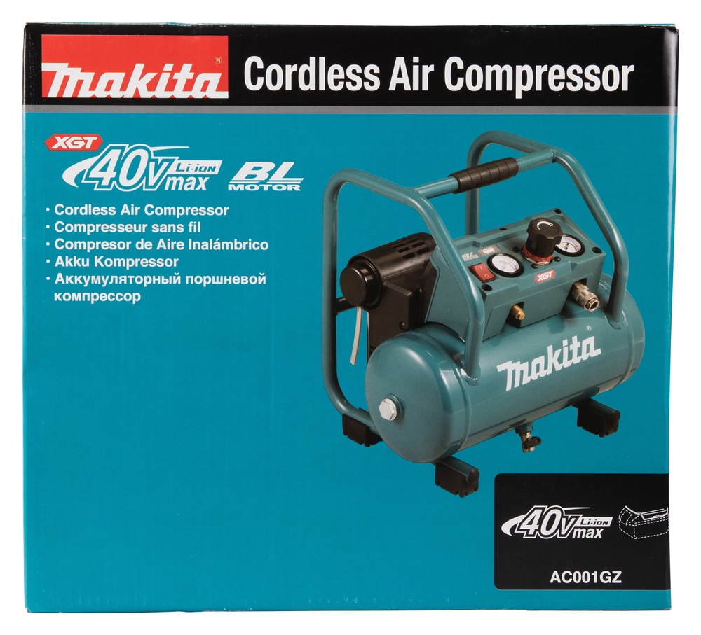 Makita Kompressor »»AC001GZ««, (XGT, 40V max., Kessel, 7,6 l), ohne Akku, ohne Ladegerät