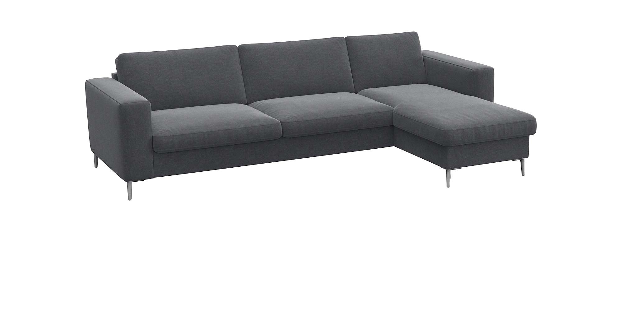 FLEXLUX Ecksofa "Fiore, super Sitzkomfort durch Kaltschaum im Sitz, L-Form" günstig online kaufen