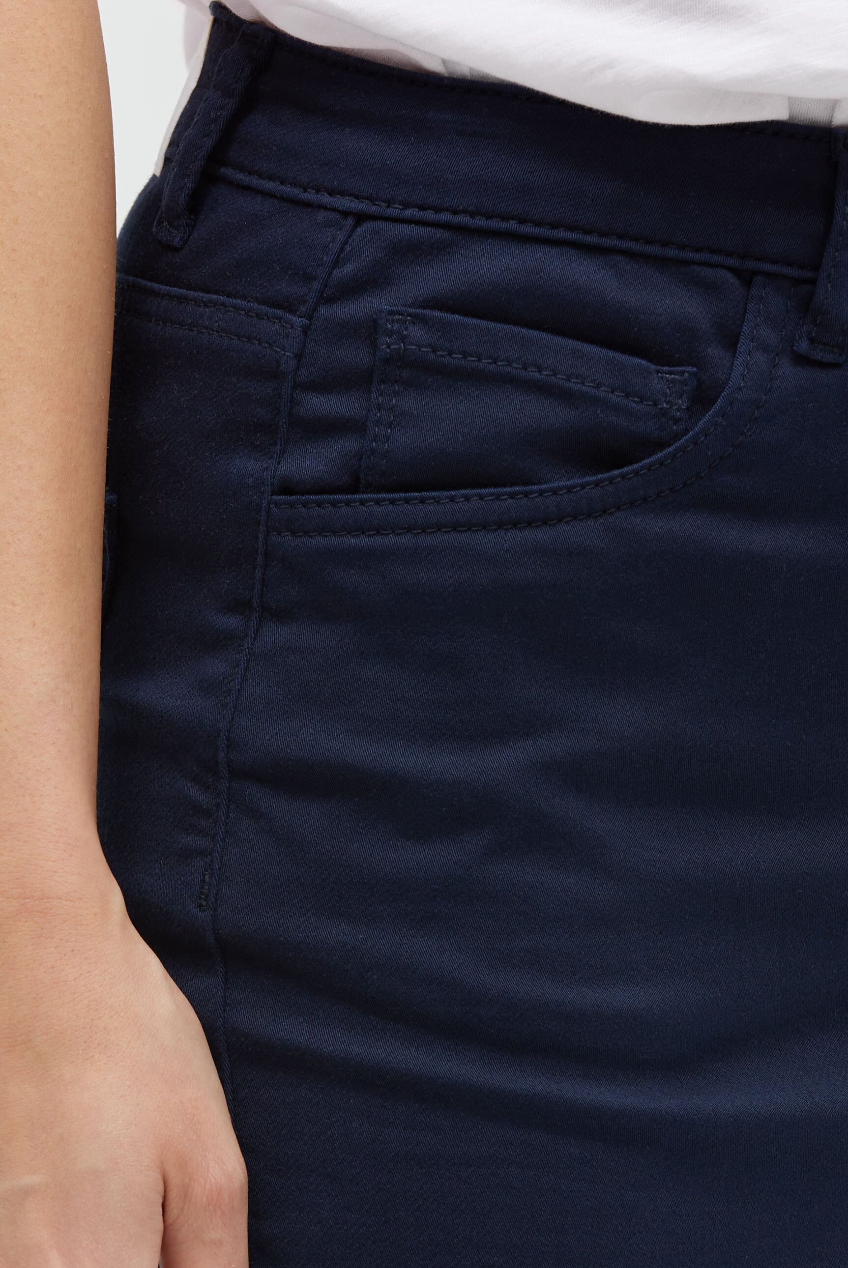 SOCCX Jeansrock mit Baumwolle