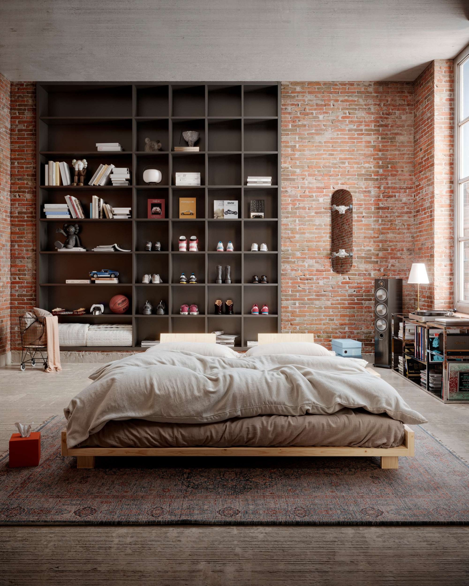 Karup Design "Social Bed, ohne Matratze, FSC-zertifiziertes Massivholz" wahlweise mit oder ohne verstellbares Zubehör, Bett in mehreren Größen