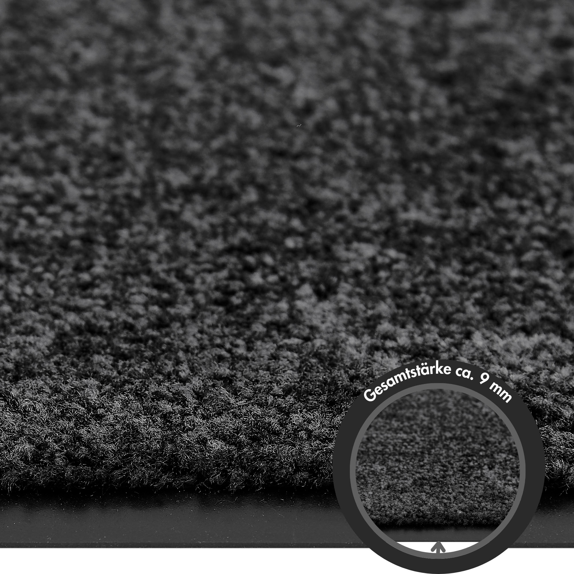 my home Fußmatte »Fresh Step, Made in Belgium«, rechteckig, 7 mm Höhe, für den Eingangsbereich, Uni-Farben, rutschhemmend, robust, waschbar