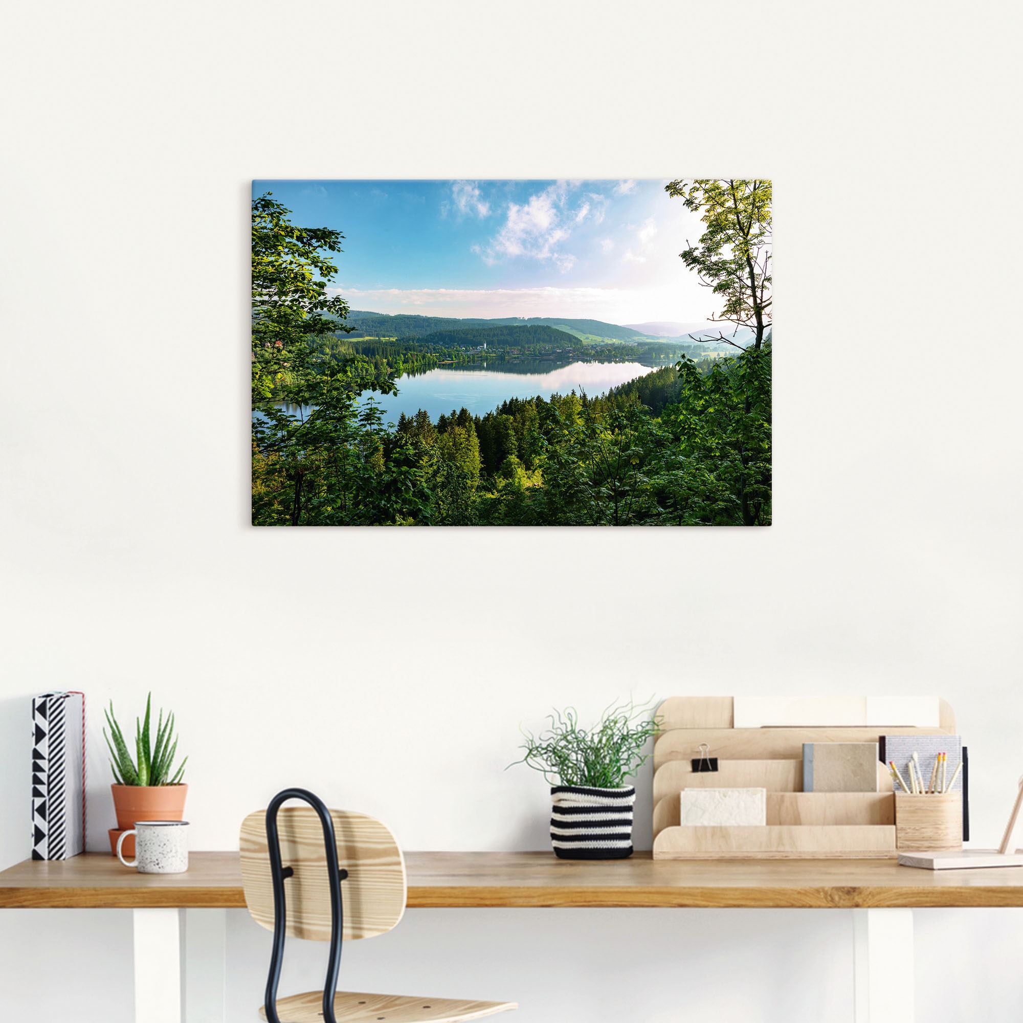Artland Wandbild »Blick auf den Titisee im Schwarzwald«, Seebilder, (1 St.), als Leinwandbild, Poster in verschied. Größen