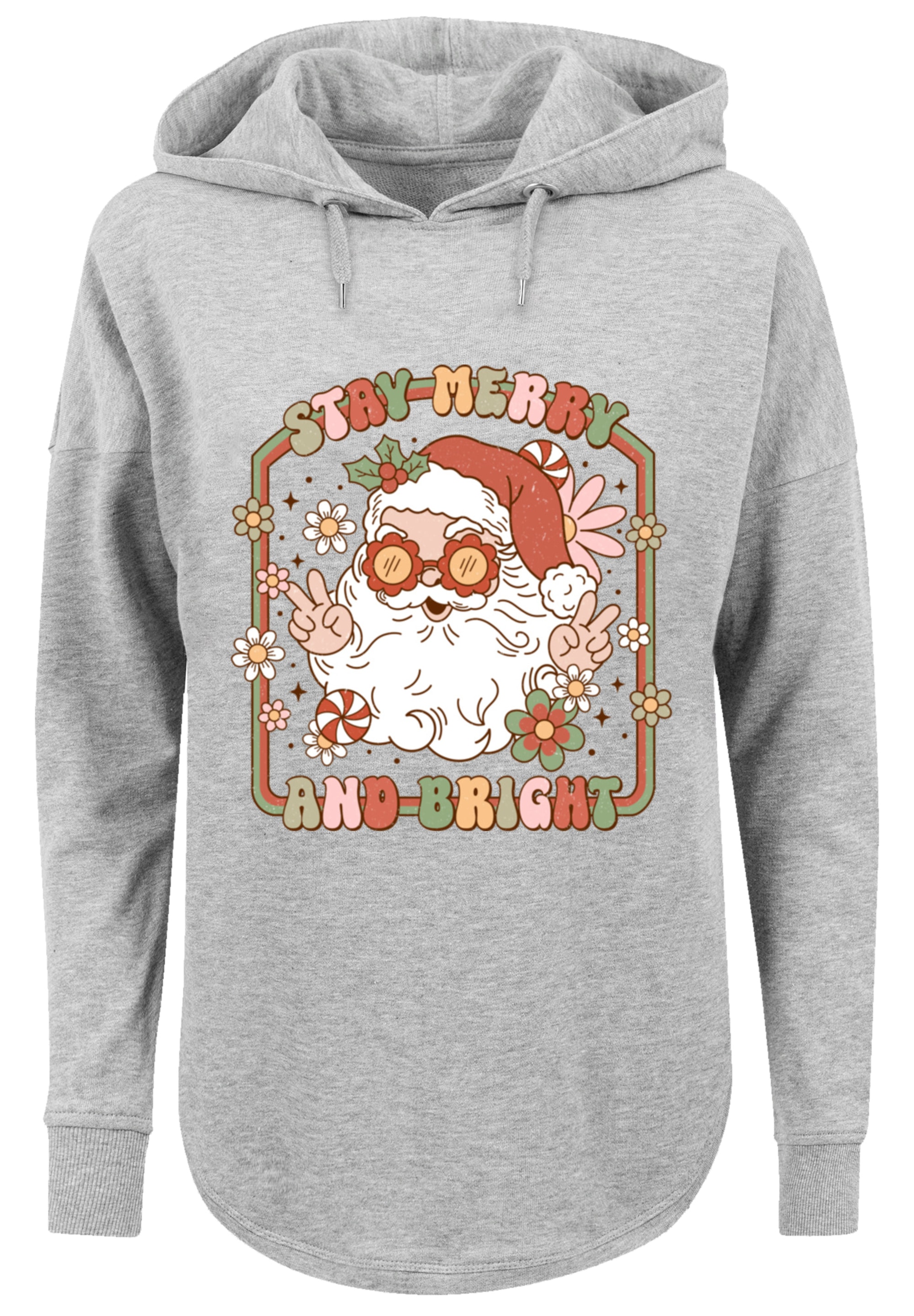 F4NT4STIC Kapuzenpullover »Stay Merry And Bright Hippie Santa«, Premium Qualität, Weihnachts-Kollection