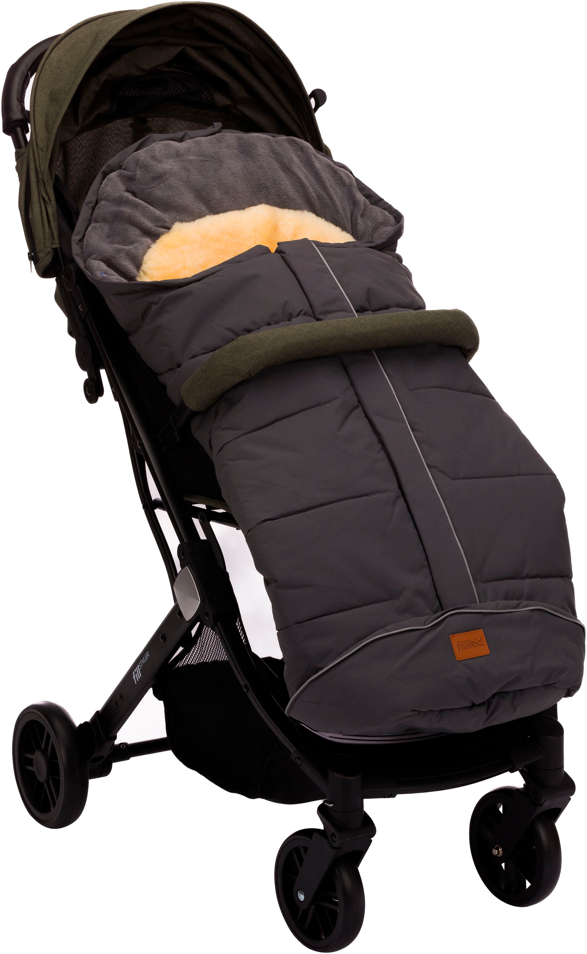 Fillikid Fußsack »Nanga Lammfell, Winterfußsack«
