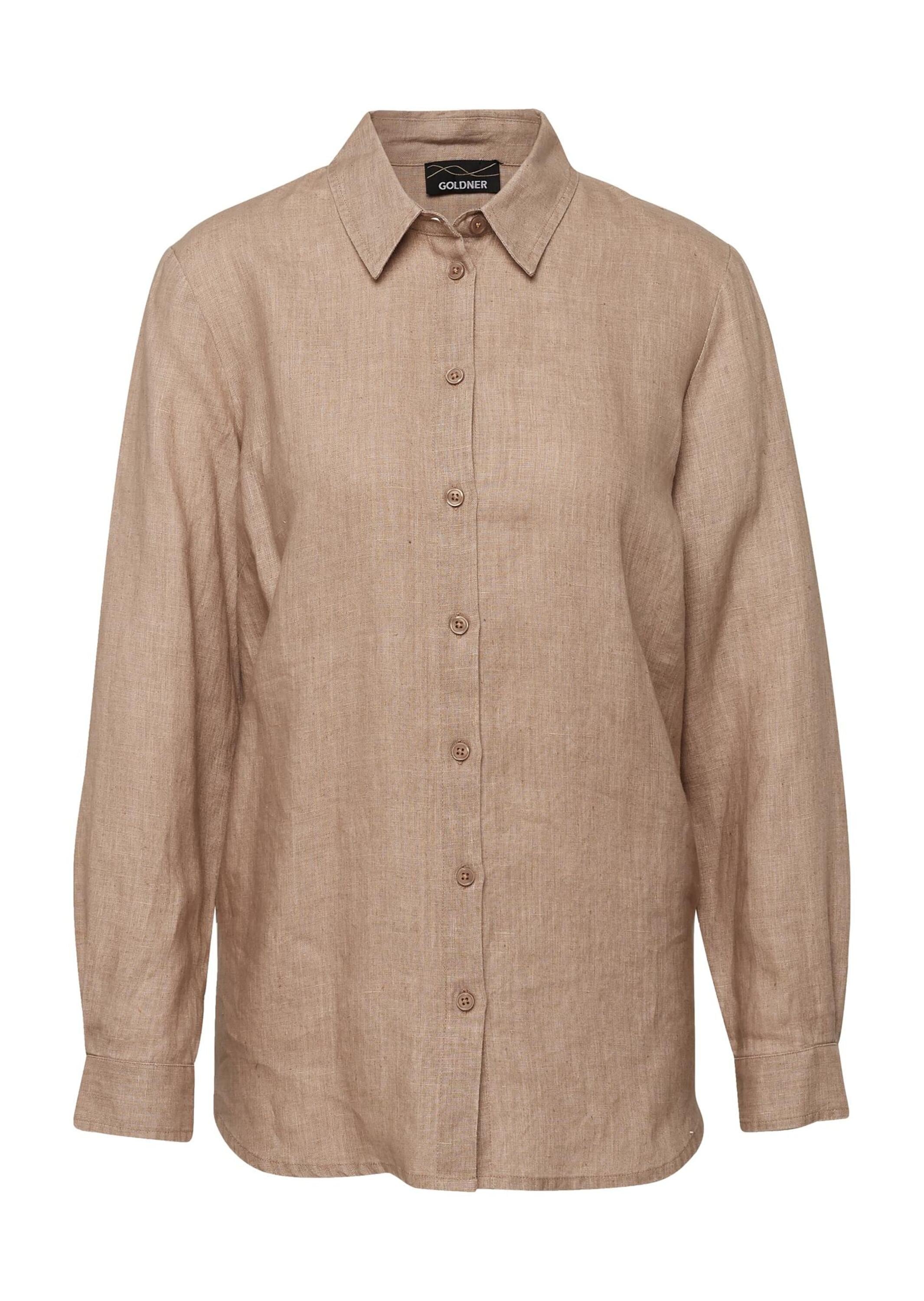 GOLDNER Langarmbluse "Kurzgröße Bequeme Damen Businessbluse" Ohne günstig online kaufen