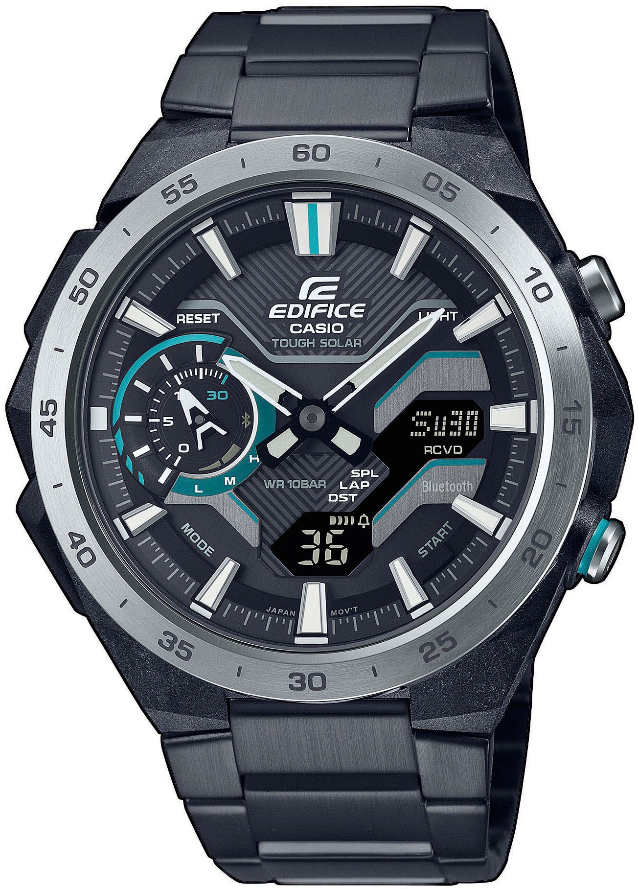 CASIO EDIFICE Smartwatch »ECB-2200DD-1AEF«, (Quarzuhr, Armbanduhr,Herrenuhr,Stoppfunktion,Bluetooth,Phone Finder)