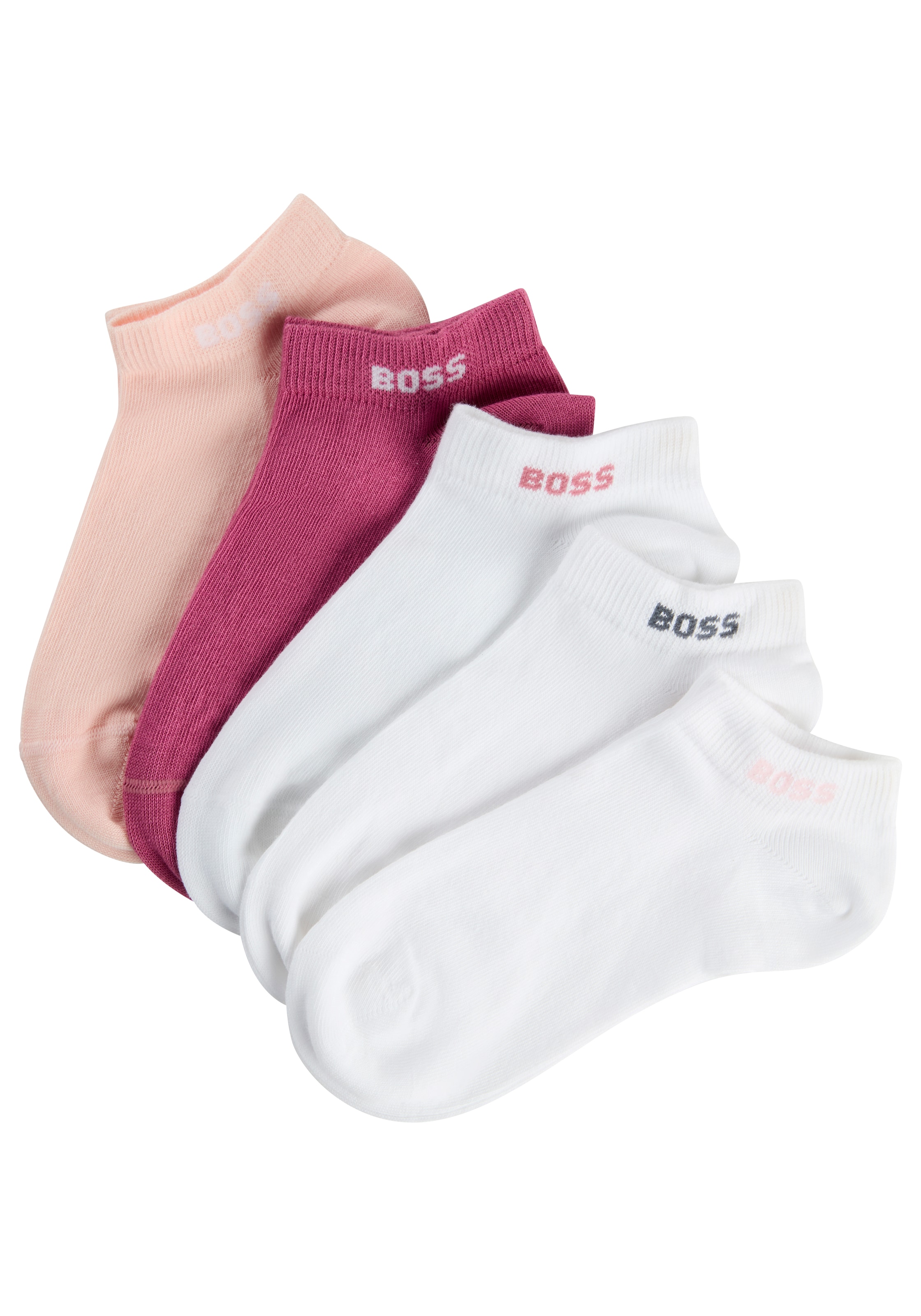 BOSS Sneakersocken "5P AS Logo CC W", (Packung, 5 Paar, 5er), mit BOSS-Logo günstig online kaufen