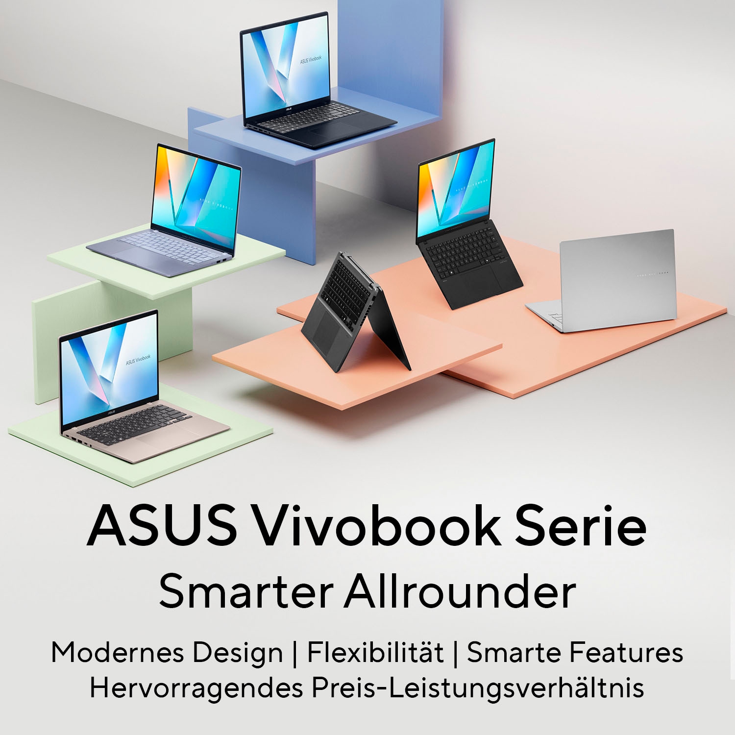 Asus Notebook »Vivobook 16 M1607KA-MB172W« 40,6 cm / 16 ″ AMD Ryzen™ AI 5 Radeon Graphics 1.000 GB SSD