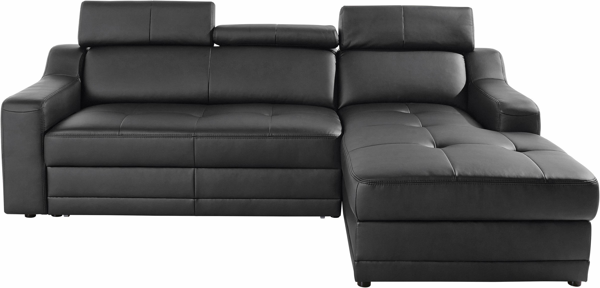 exxpo - sofa fashion Ecksofa »Lotos, bequem und funktionell, L-Form«, mit Kopf- bzw. Rückenverstellung, wahlweise mit Bettfunktion