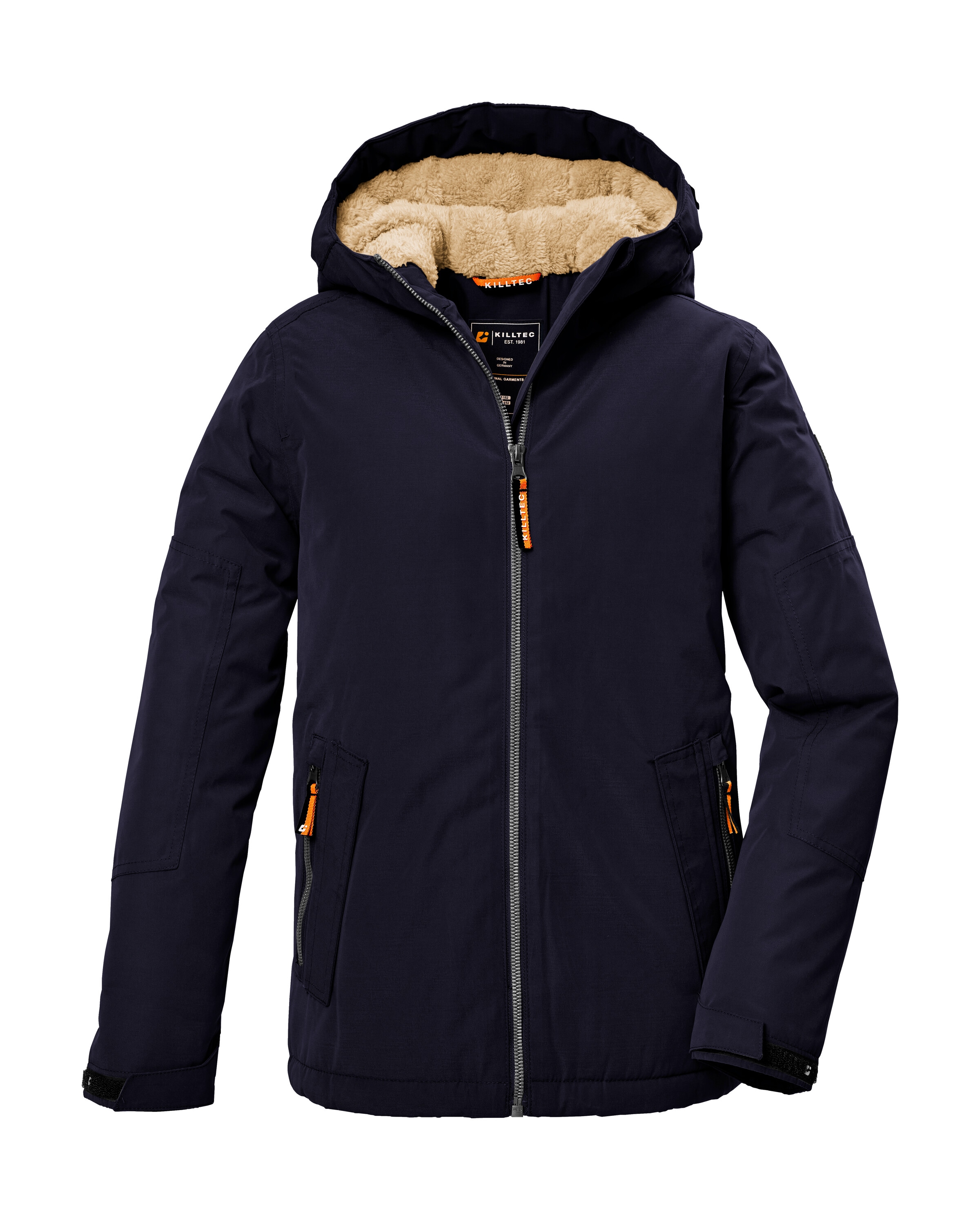 Killtec Funktionsjacke »KOW 377 BYS JCKT« Wasserdichte Funktionsjacke mit Kapuze, warmem Futter und Kinnschutz