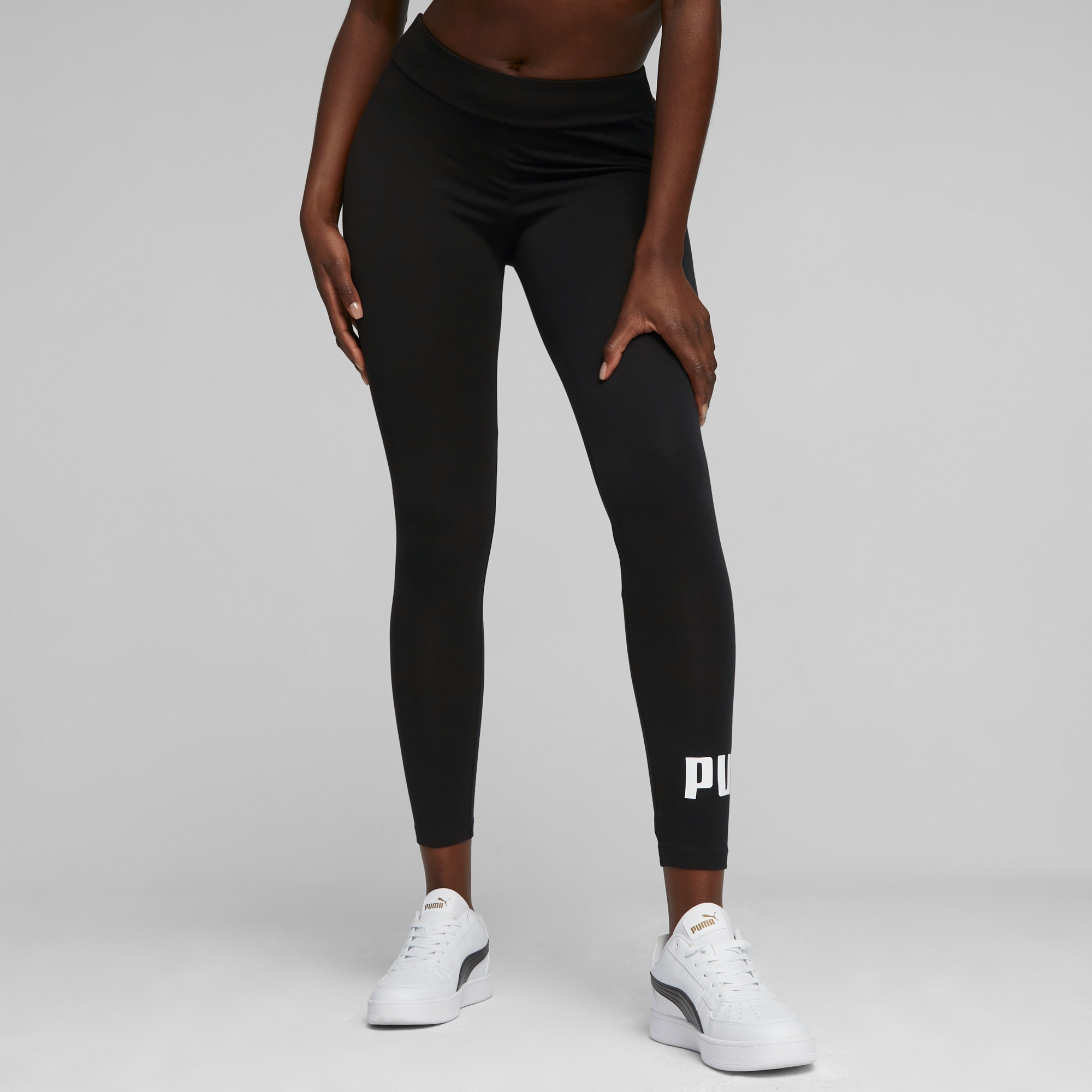 PUMA Leggings "ESS LOGO LEGGINGS" sportlich, aus Baumwollmischung, schmale günstig online kaufen